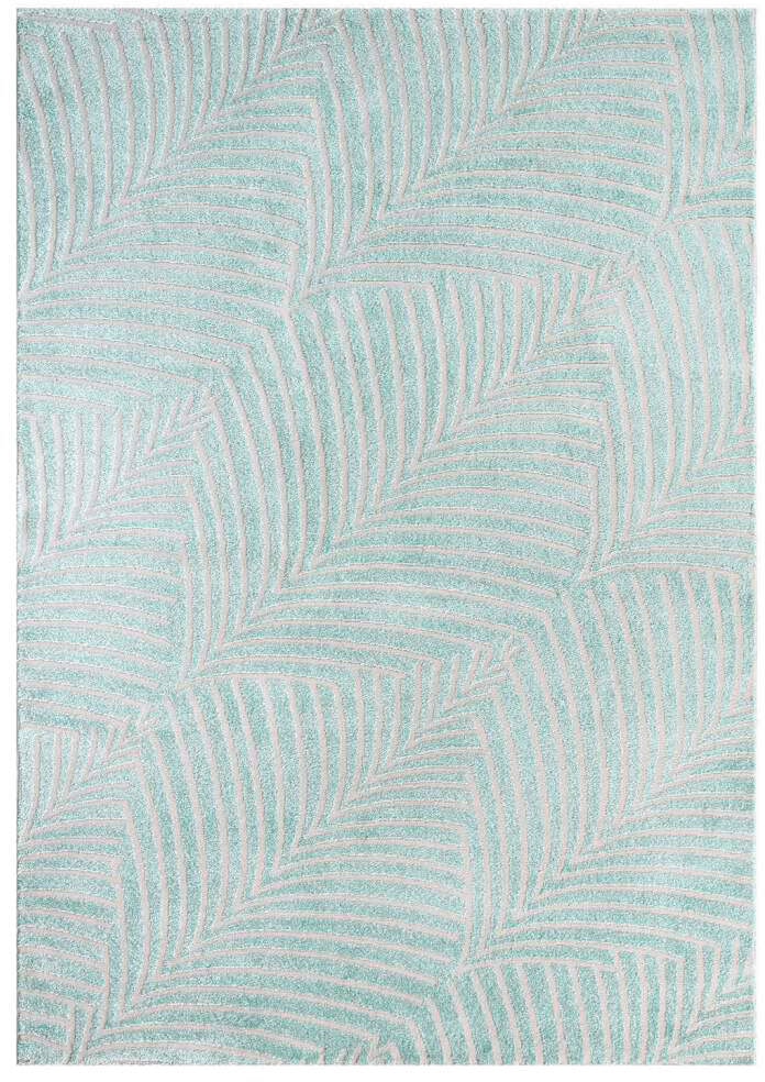 Carpet City Teppich »Friseé-Teppich FANCY 648«, rechteckig, 12 mm Höhe, Läufer, Kurzflor, 3D-Optik, Kreisförmiges Muster, Wohnzimmer