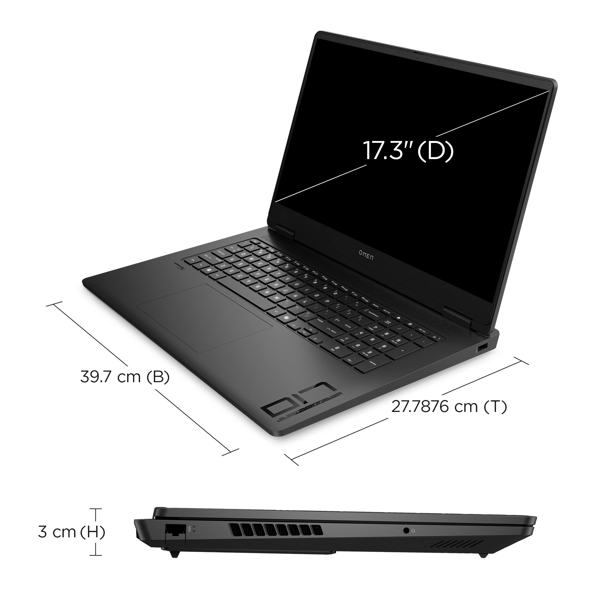 HP Gaming-Notebook »Omen 17-db1272ng« 43,94 cm / 17,3 ″ AMD Ryzen™ AI 7 GeForce RTX 5060 1.000 GB SSD