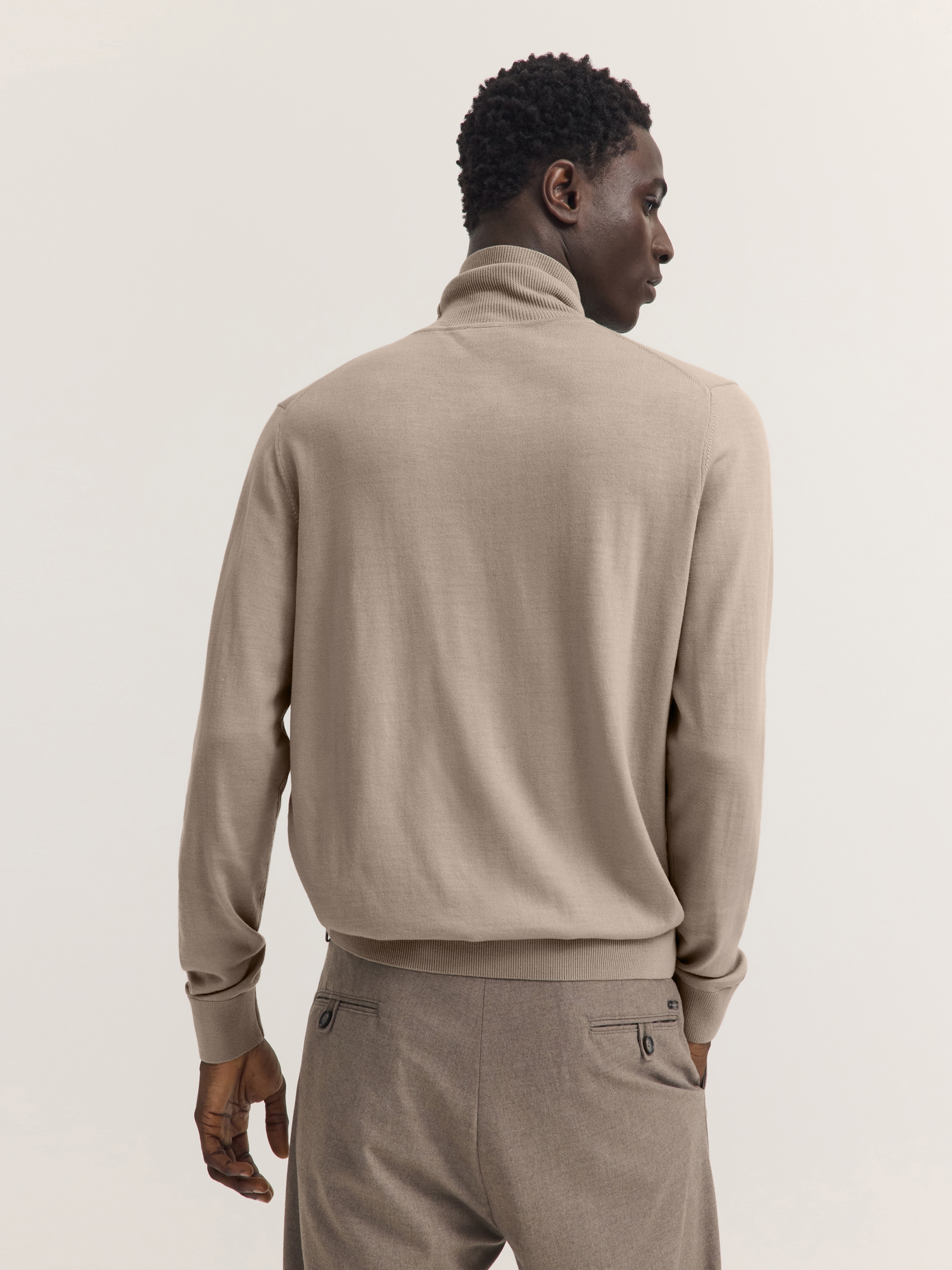 bugatti Rollkragenpullover »Regular Fit« Regular Fit Wolle Feinstrick