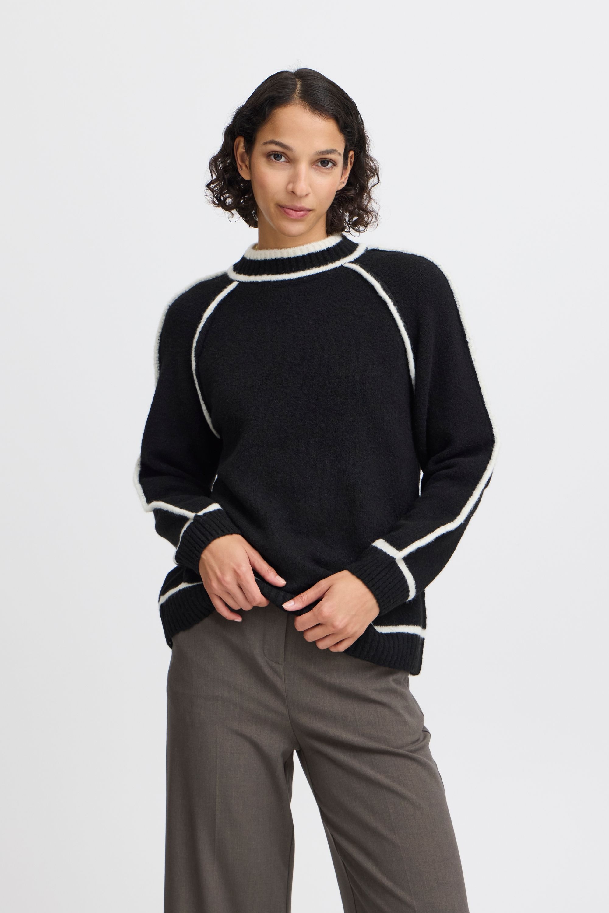 b.young Strickfleece-Pullover »Strickpullover BYNINNA W. TURTLENECK -«