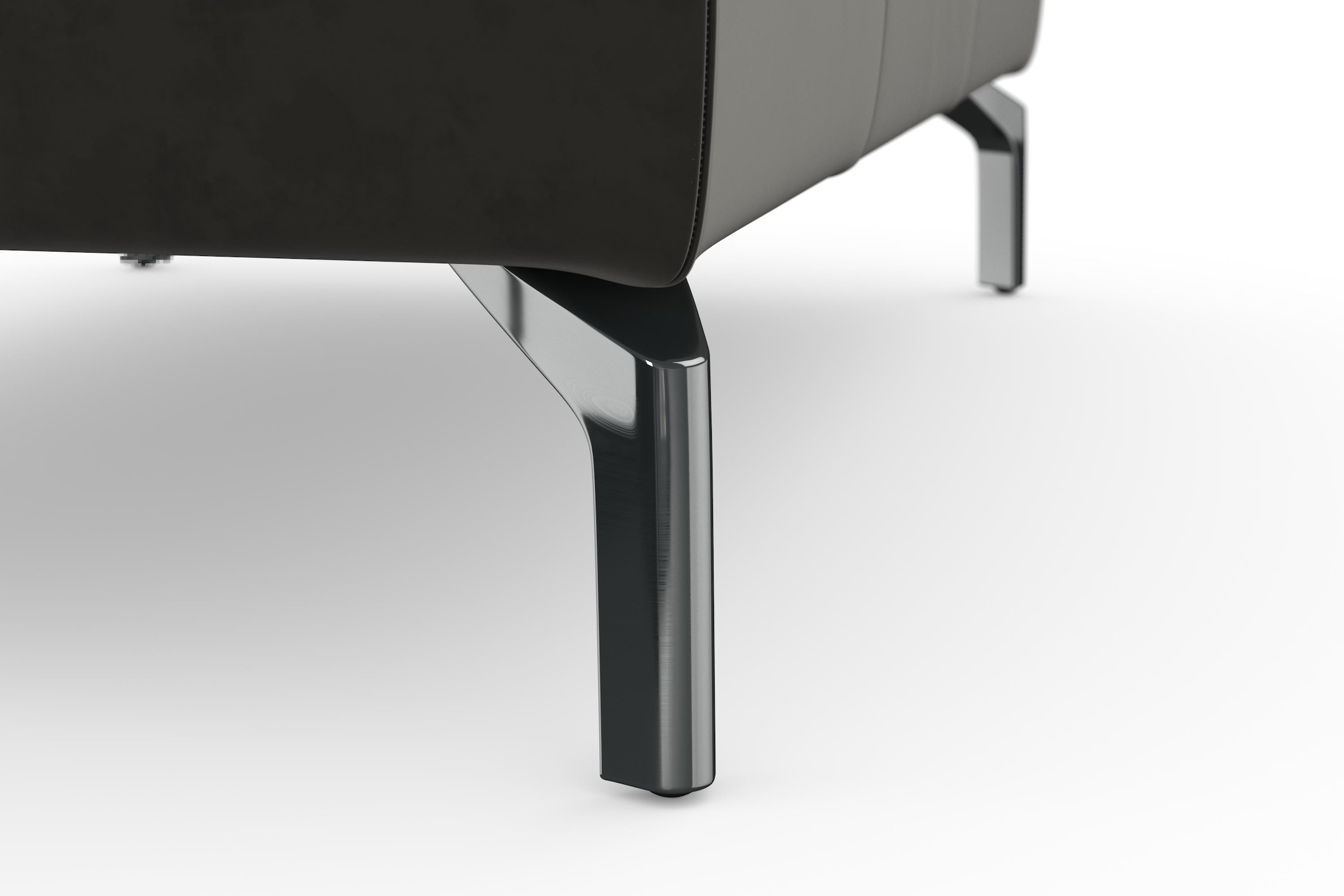 sit&more Hocker »Bendigo«, mit Klappfunktion, Bodenfreiheit 15 cm, wahlweise in 2 Fußfarben