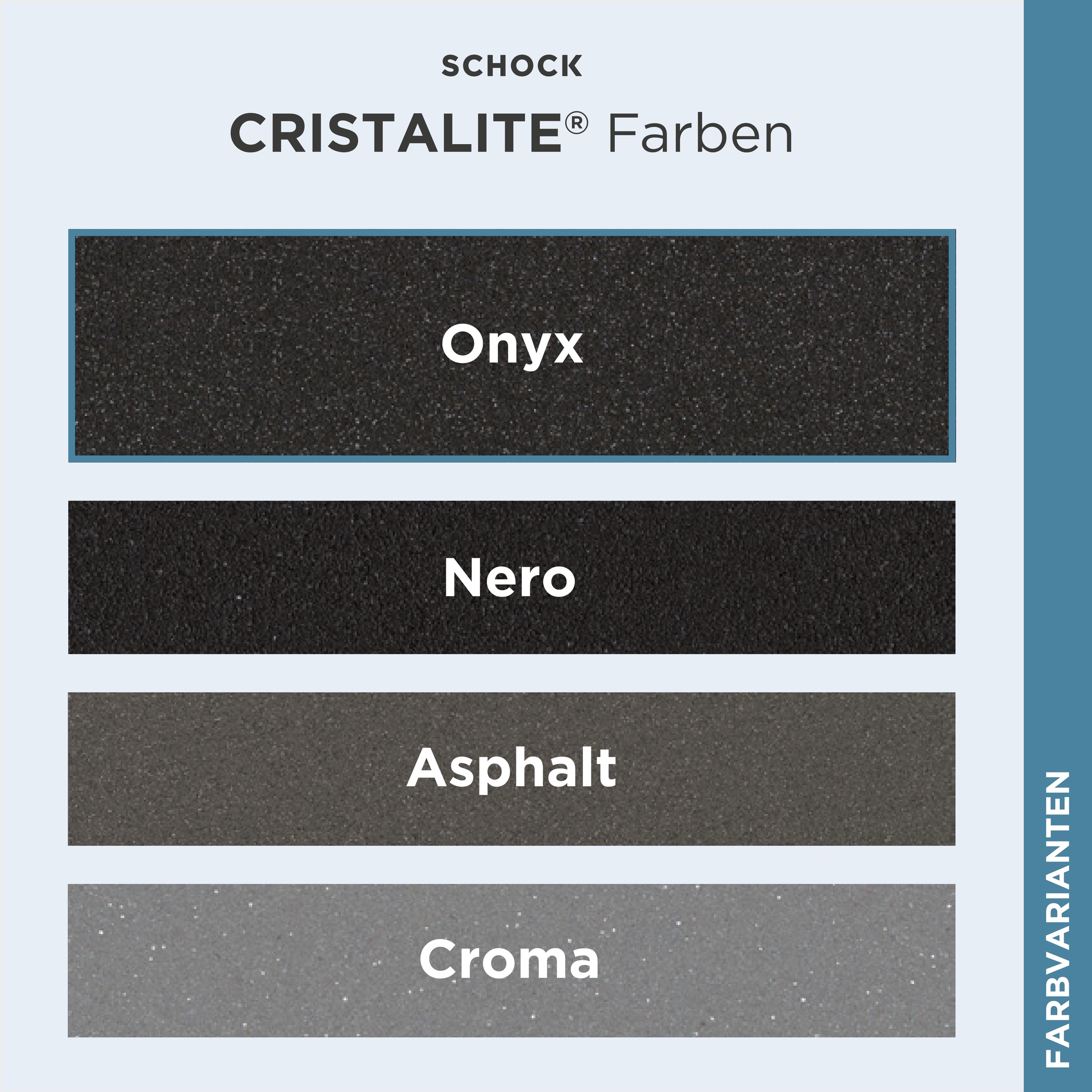Schock Granitspüle »COMO D-150L«, inklusive ab- und Überlaufgarnitur, Drehhexcenter, Diamantbohrer
