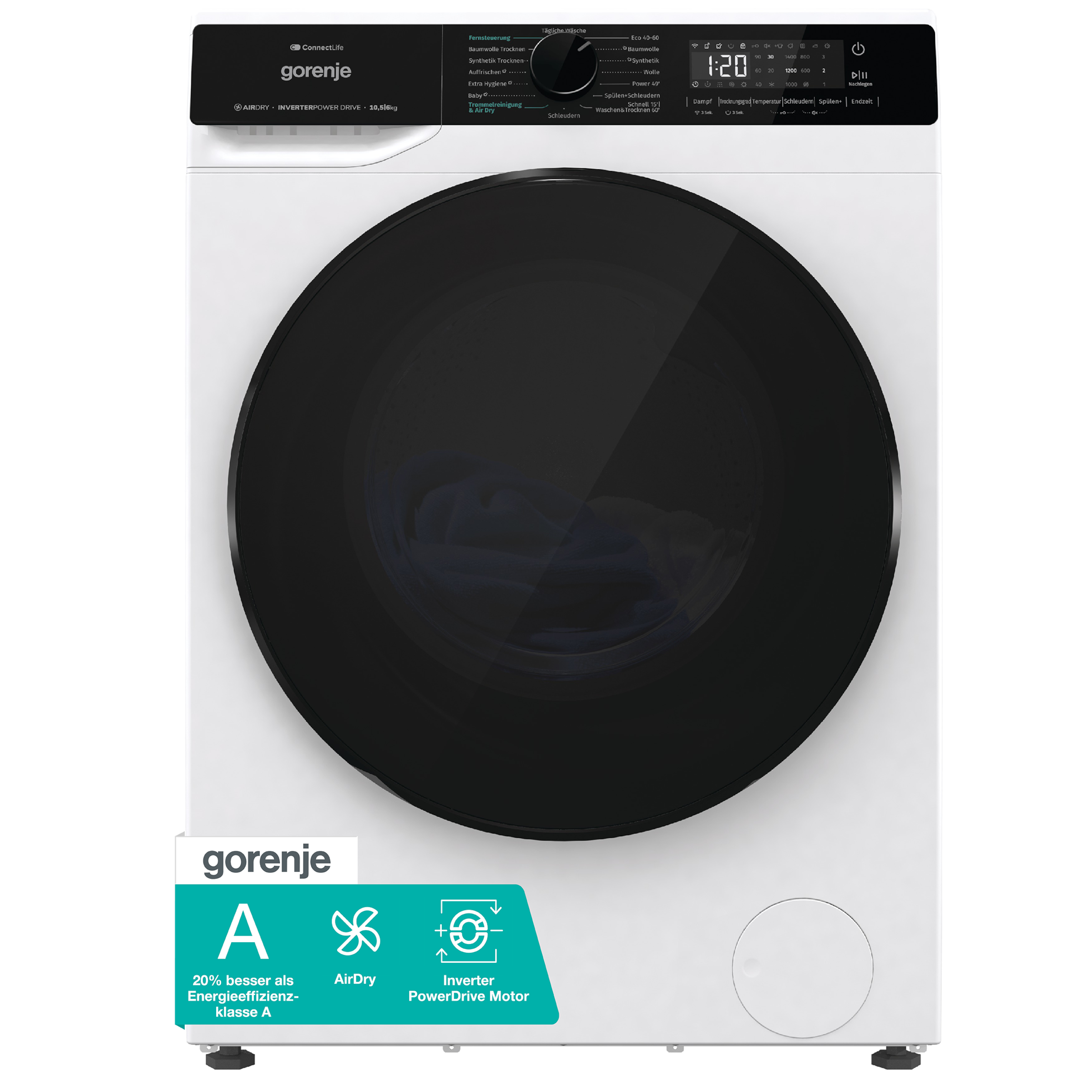 GORENJE Waschtrockner »WD2PA1X64ADW/DE«, Energieklasse A-20%