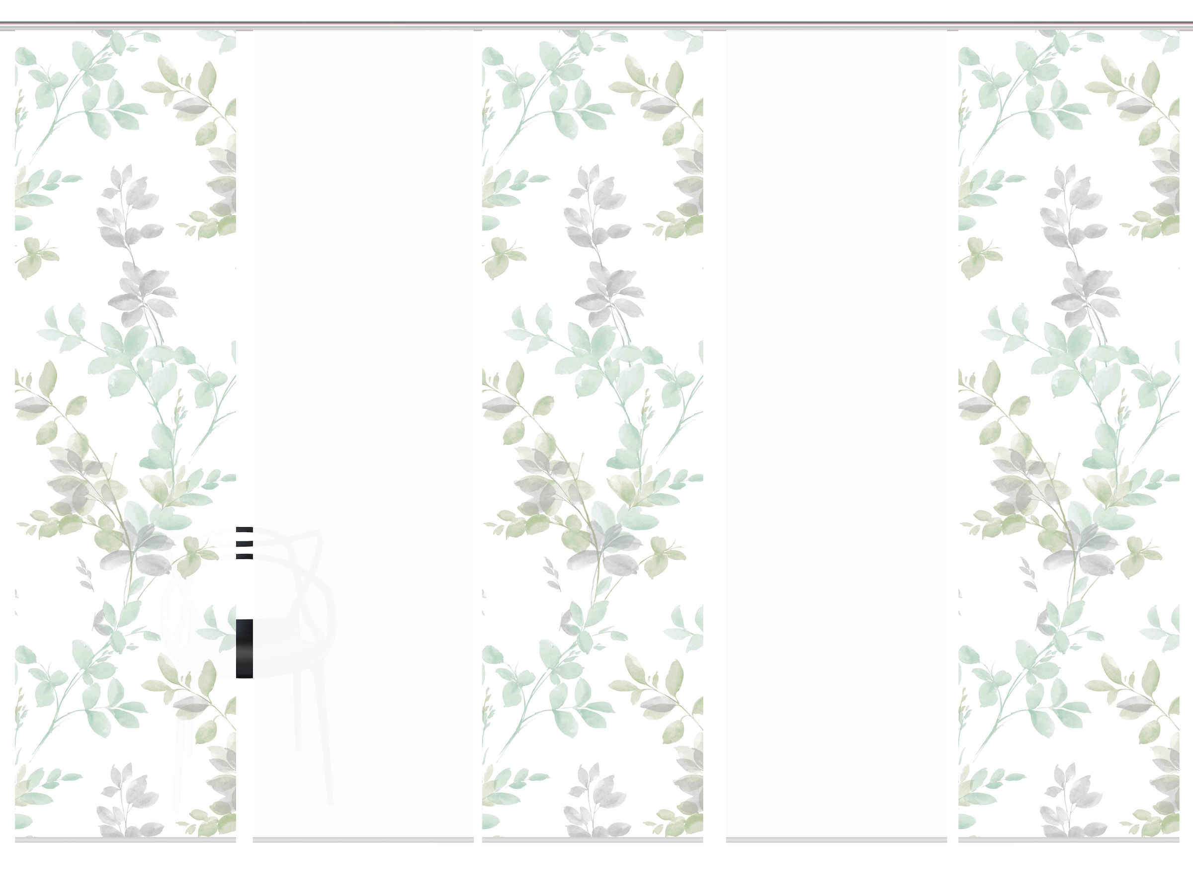 HOME WOHNIDEEN Schiebegardine »5er SET« Paneelwagen 5 Stk. tlg. Schiebevorhang Digidruck 5er Set AYLA