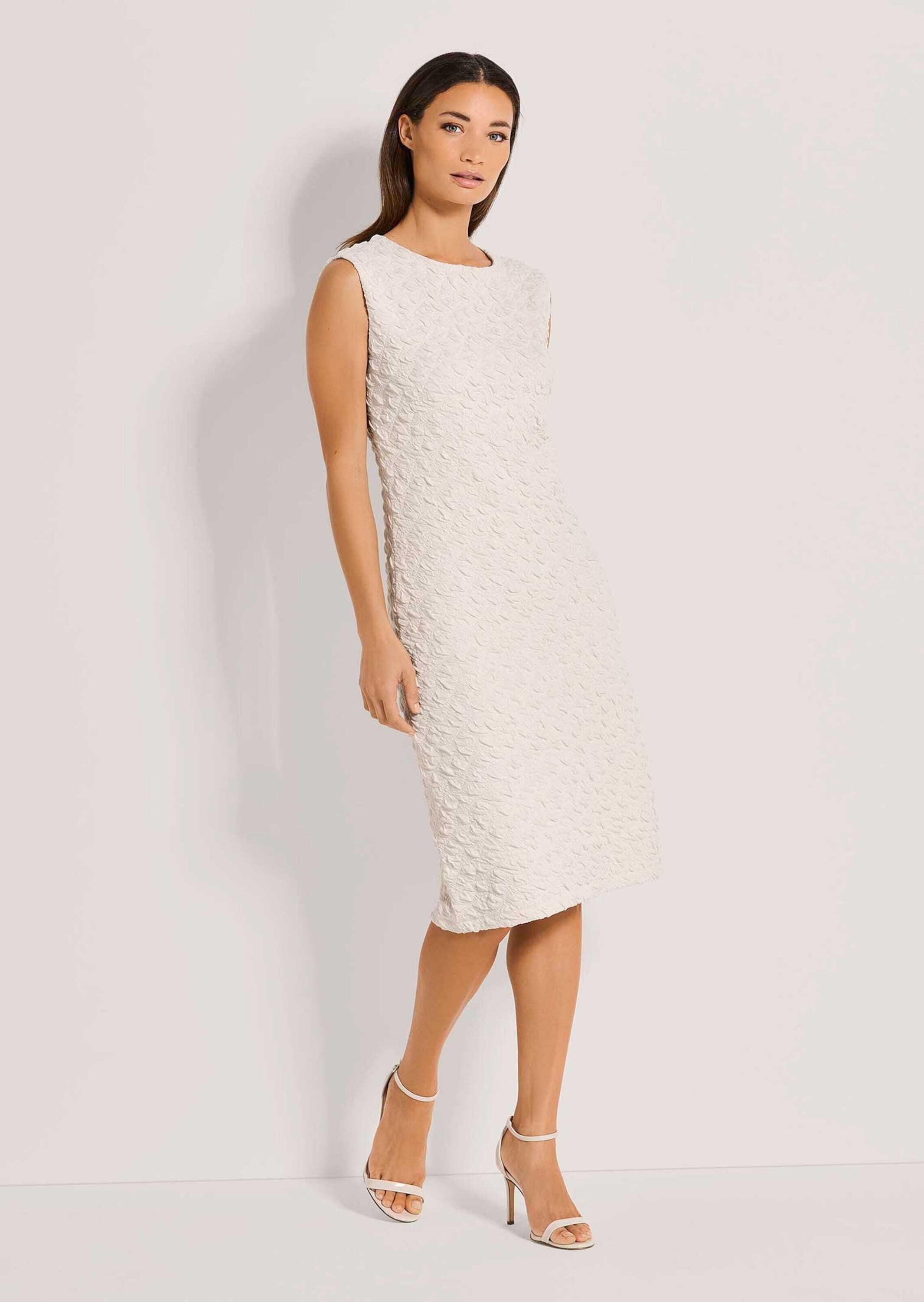 MADELEINE Sommerkleid »Etuikleid Elegantes ärmelloses Kleid mit Struktur« Struktur-Qualität