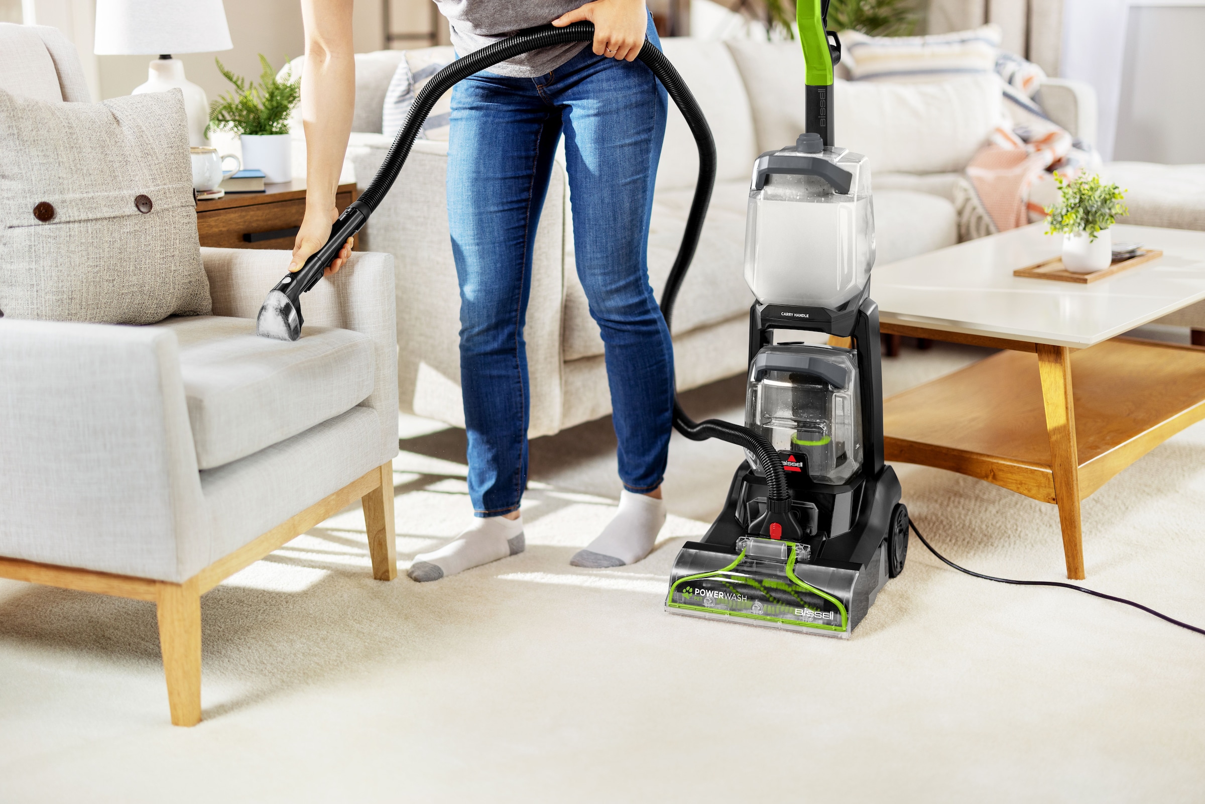 Bissell Wasch-Sauger »3878N, PowerWash™ ​Pet Teppichreiniger, 600W, Dual-Tank,«, reinigt Haustierflecken auf Teppichboden, Polster, Treppe