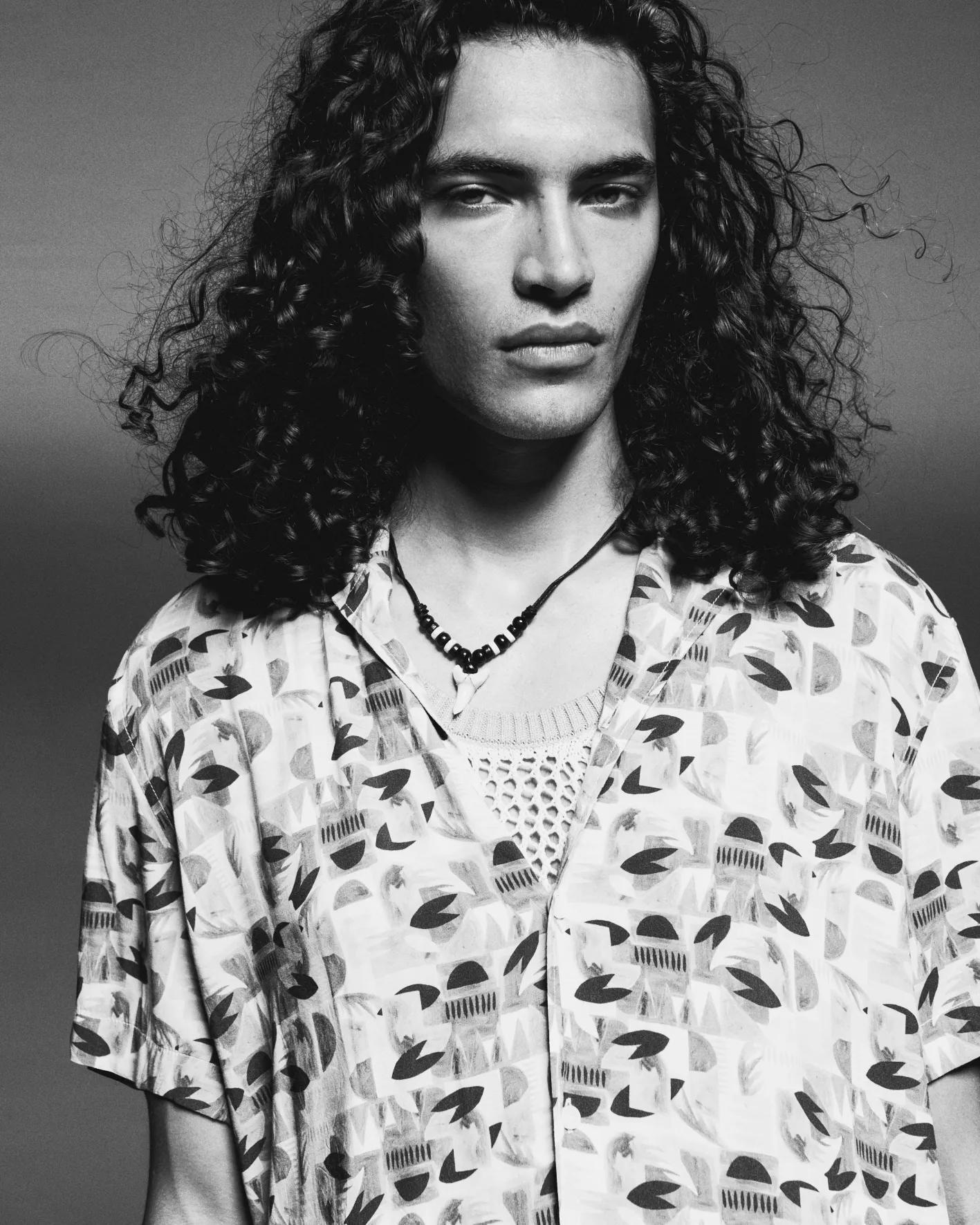 Joop Jeans Kurzarmhemd »Hanes« mit Allover-Print, Reverskragen