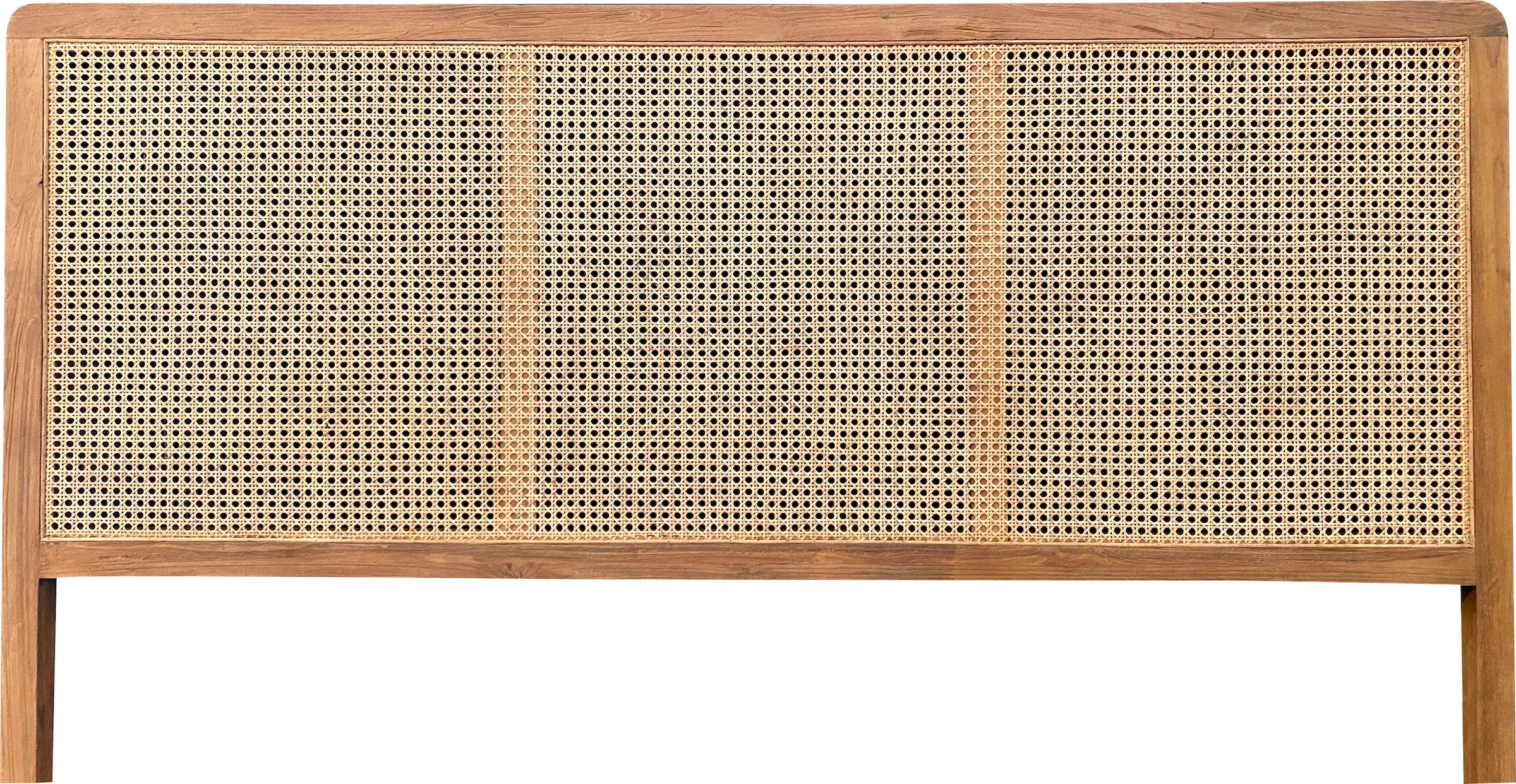 SIT Boxspringbett, Mit Rattan-Kopfteil