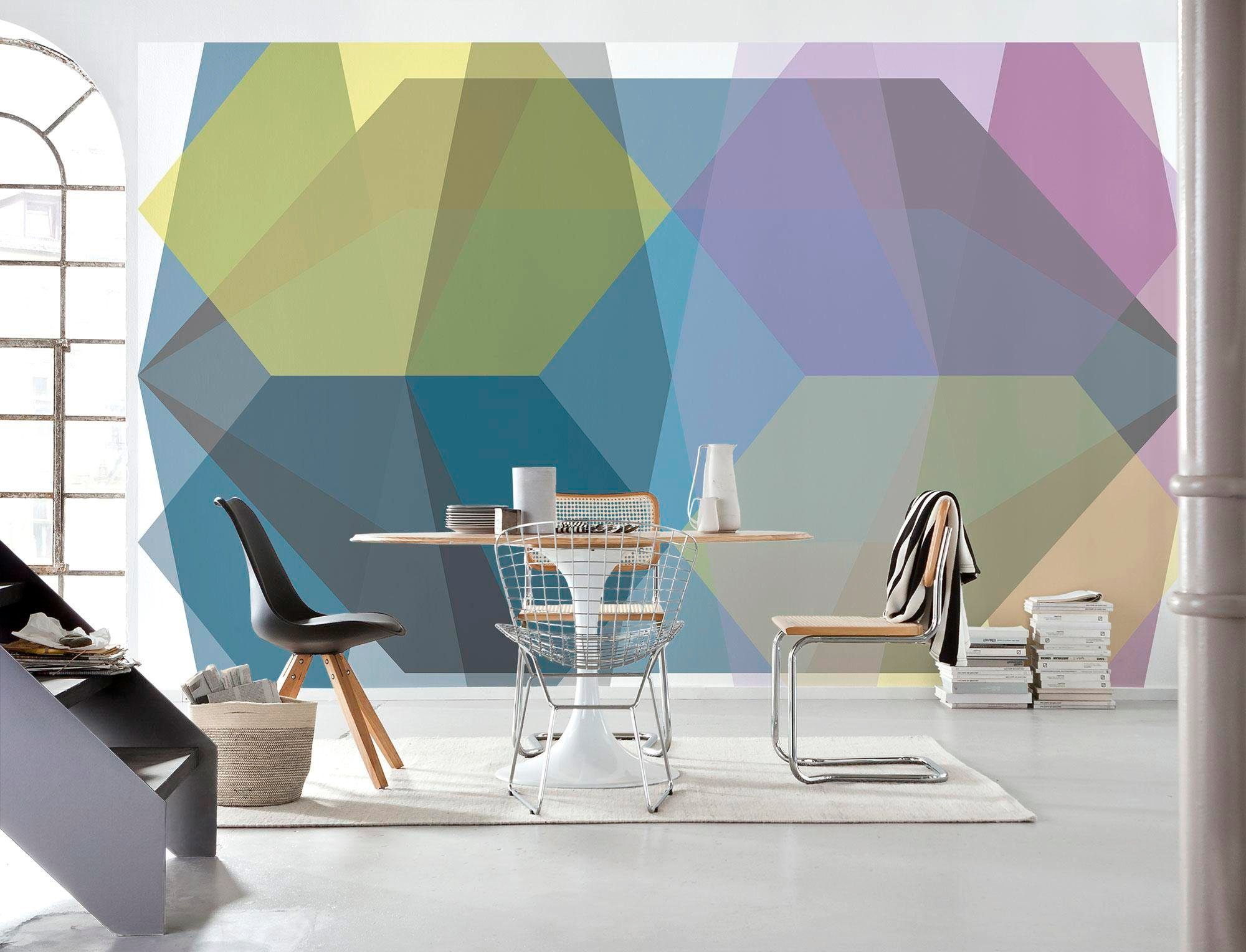 Komar Vliestapete »Digitaldruck Vlies - Gem Stone Diamond - Größe 400 x 250 cm«, bedruckt, Wohnzimmer, Schlafzimmer