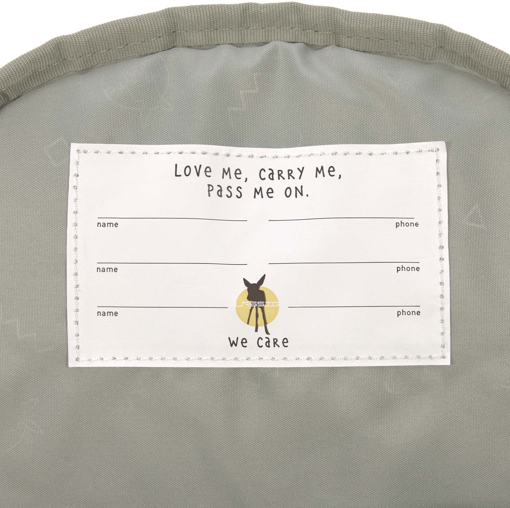 LÄSSIG Kinderrucksack »Happy Prints, Mini Backpack, Light Olive«