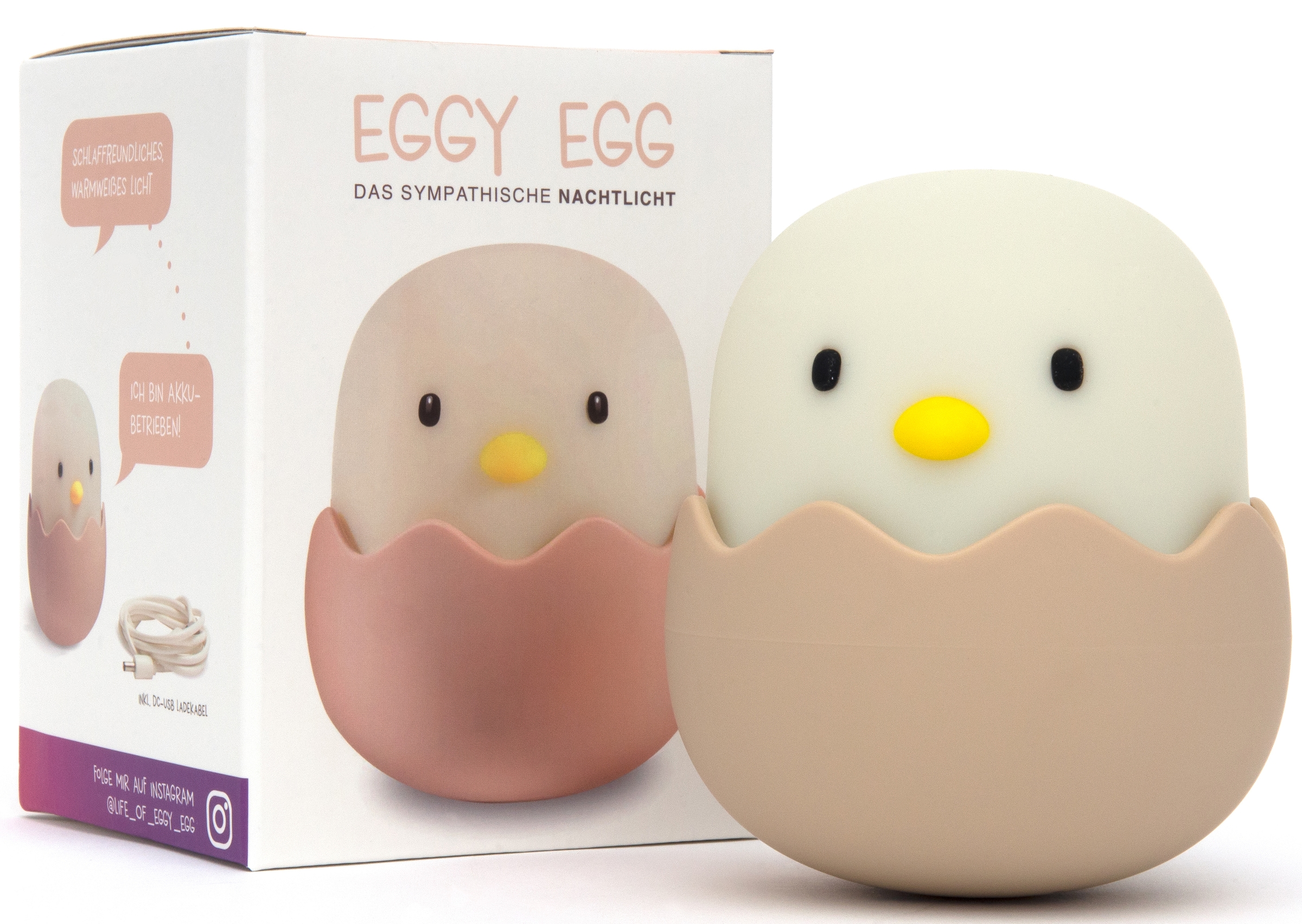 niermann LED XXL Nachtlicht Nachtlicht | Jahren Garantie flammig-flammig, online 1 Egg«, 3 Egg kaufen »Eggy Eggy mit
