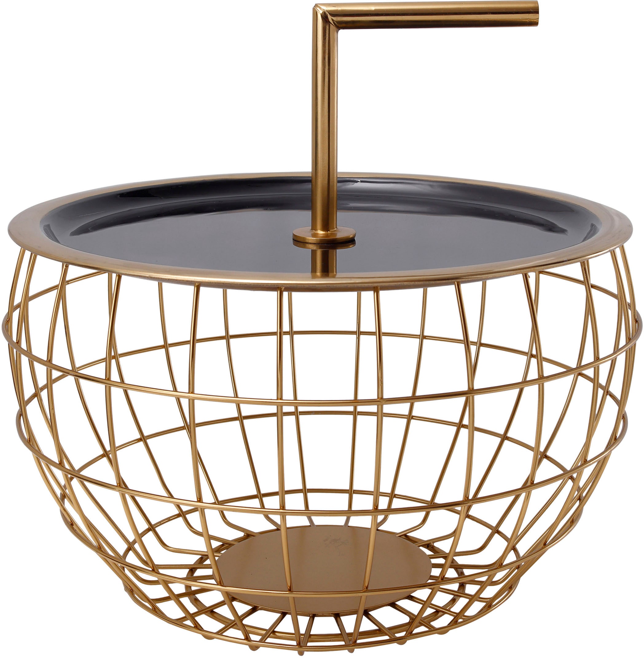 Kayoom Beistelltisch "Art Deco 500, Abstelltisch aus Metall,funktional und stabil" 1 Stk. tlg. Dekorativ, mit abnehmbarem Griff ( 13 cm ), Stauraumfunktion