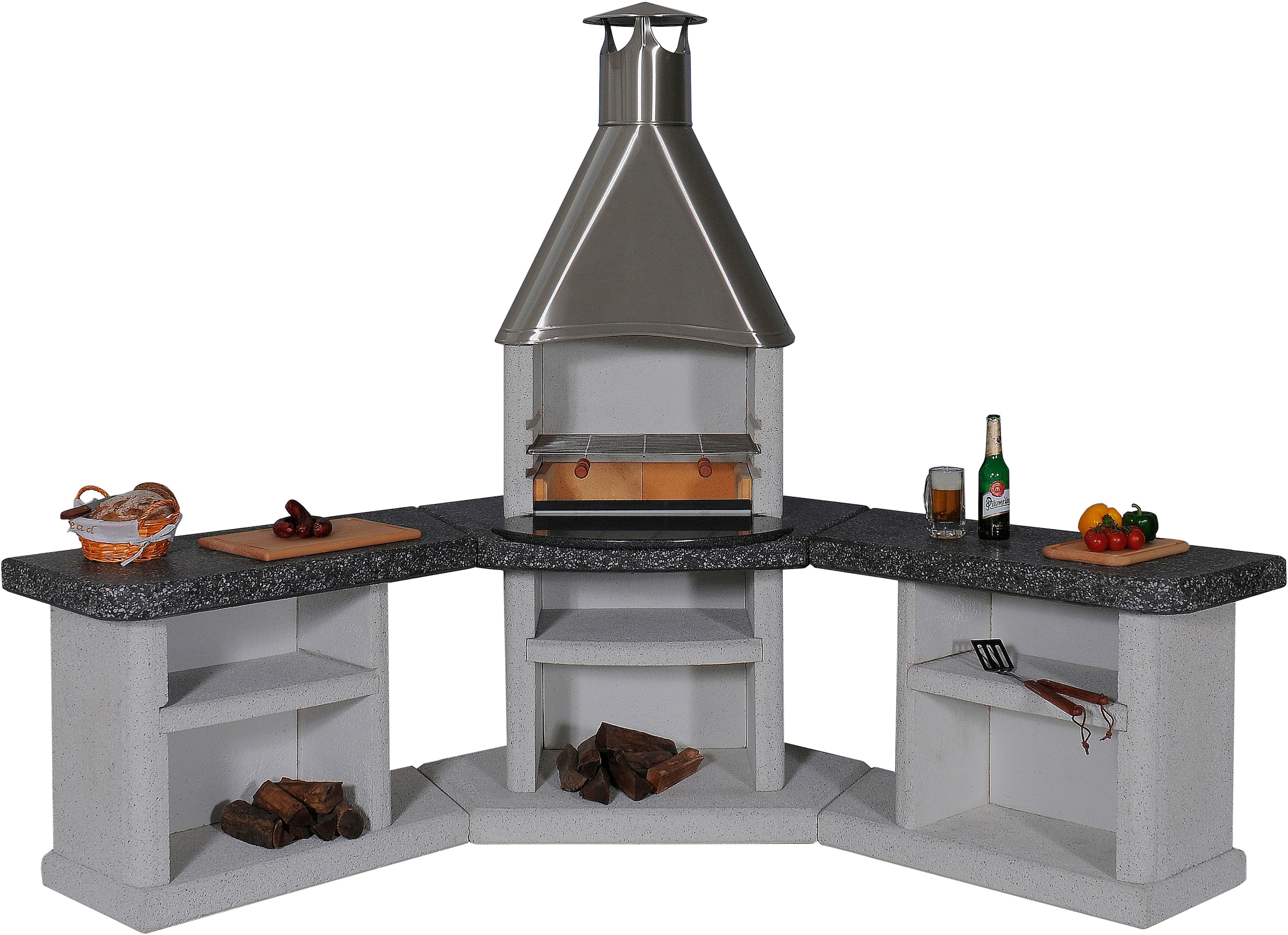 WELLFIRE Grillkamin »Ardea«, BxTxH: 188x73x192 cm