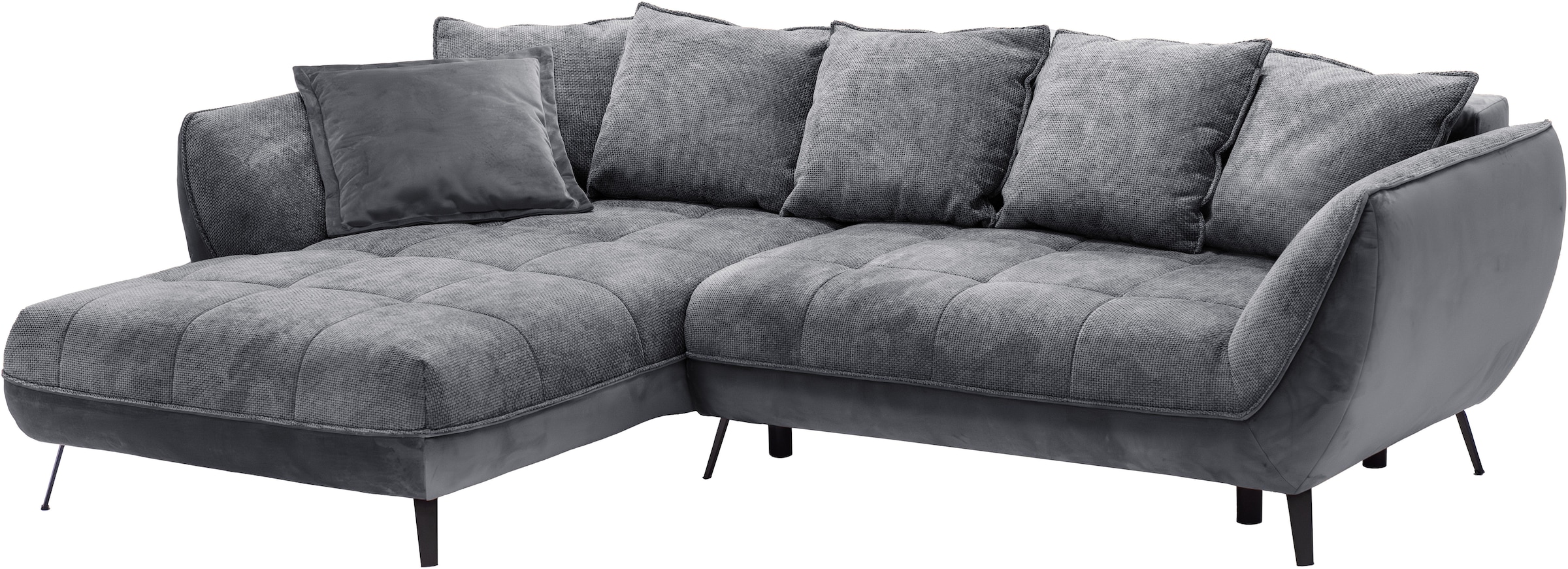 exxpo - sofa fashion Ecksofa »Midway mit einfacher Easy-Lift-Bettfunktion, bequem und modern«, inkl. Bettfunktion und praktischem Bettkasten, L-Form