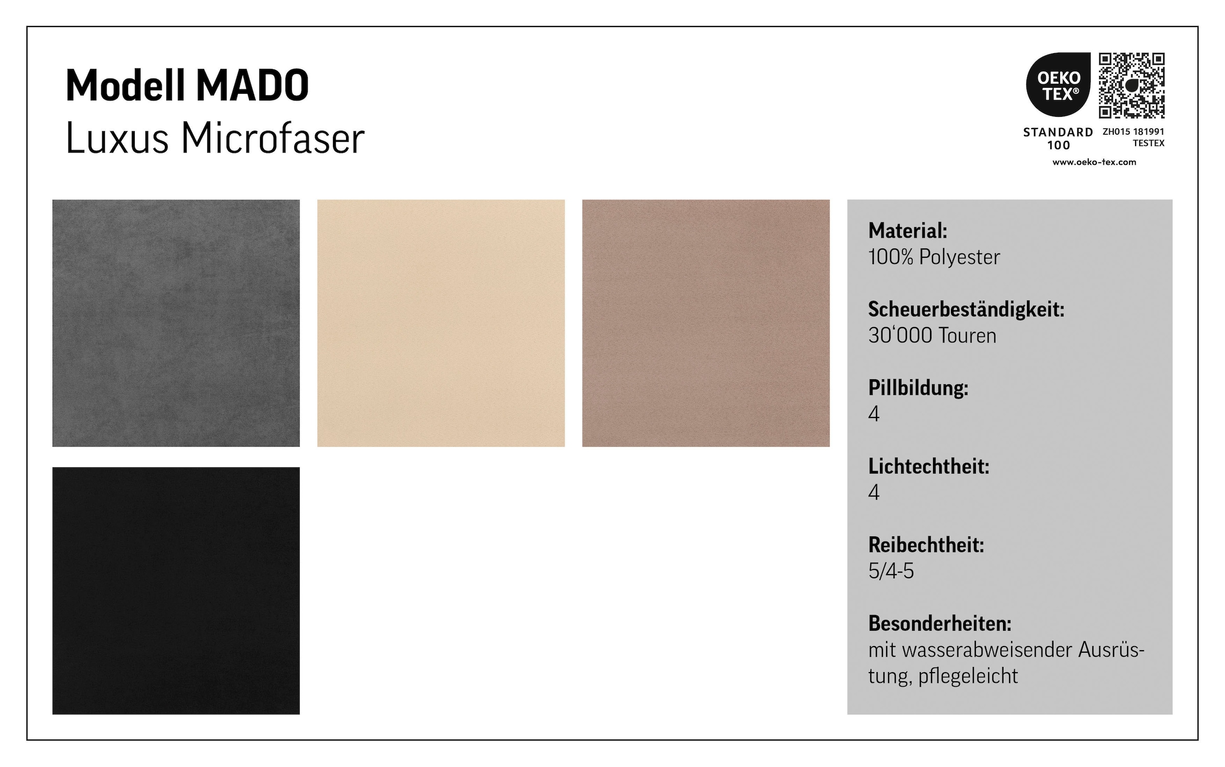 COTTA Ecksofa »Mado, Breite 260 cm« verschiedene Sofas individuell kombinierbar