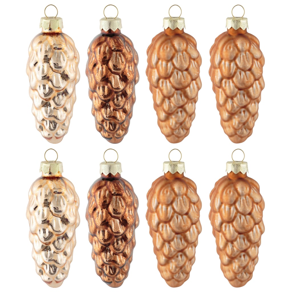 MAGIC by Inge Christbaumschmuck »Chianti + Winter Toffee«, (Set, 8 tlg.)