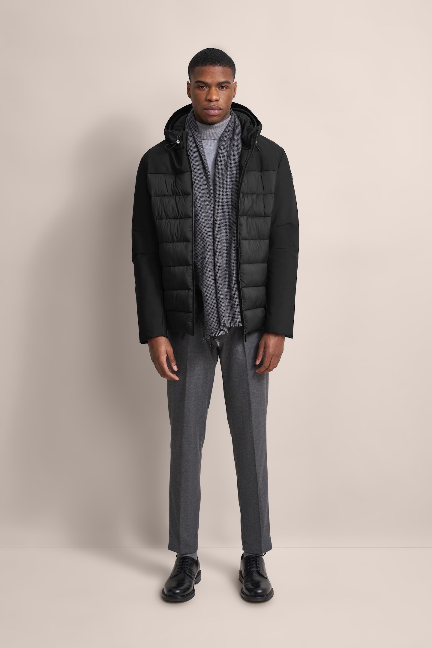 bugatti Langjacke, mit Kapuze, mit Stretchfunktion