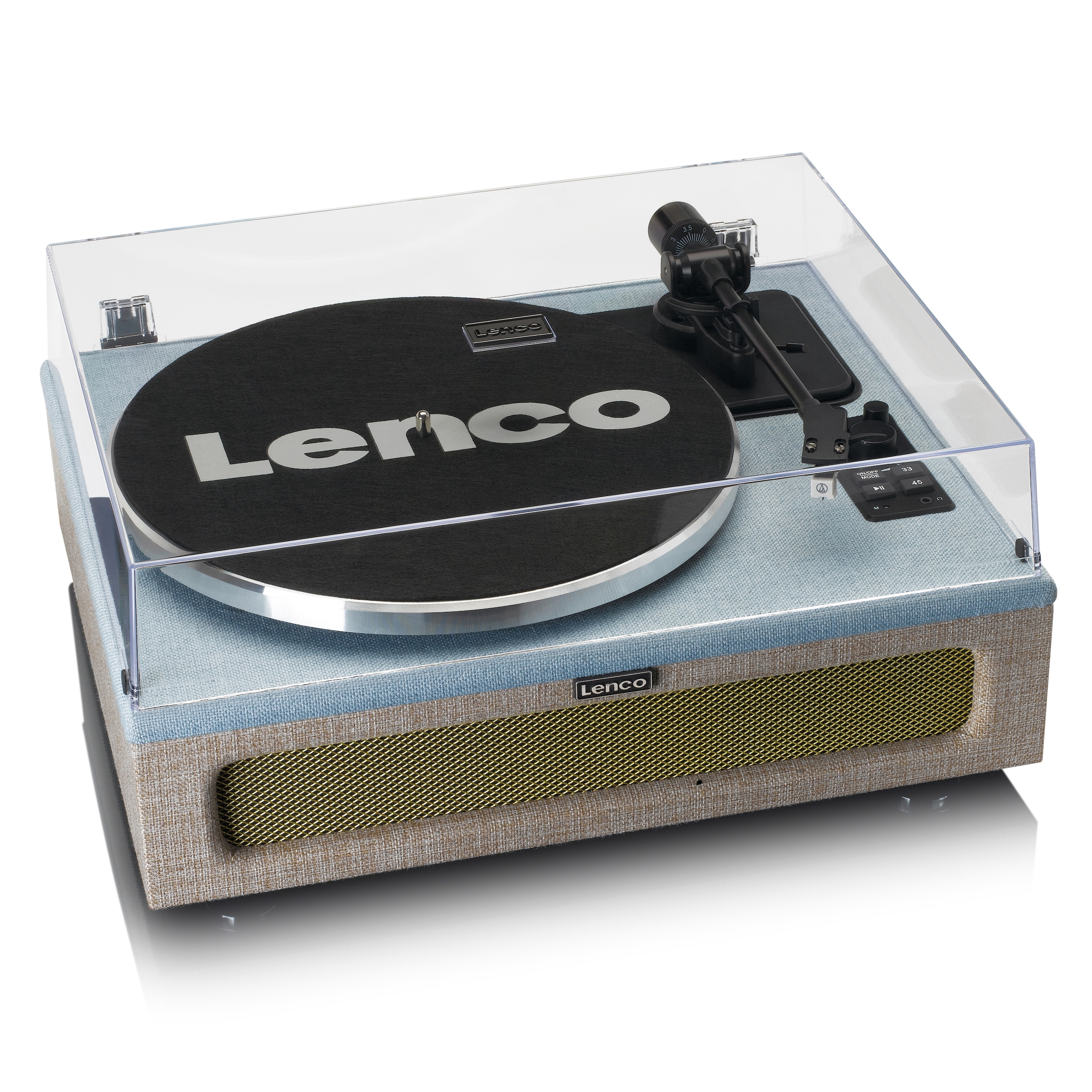 Lenco Plattenspieler »LS-440 blau/beige«, Lautsprecher integriert, Bluetooth