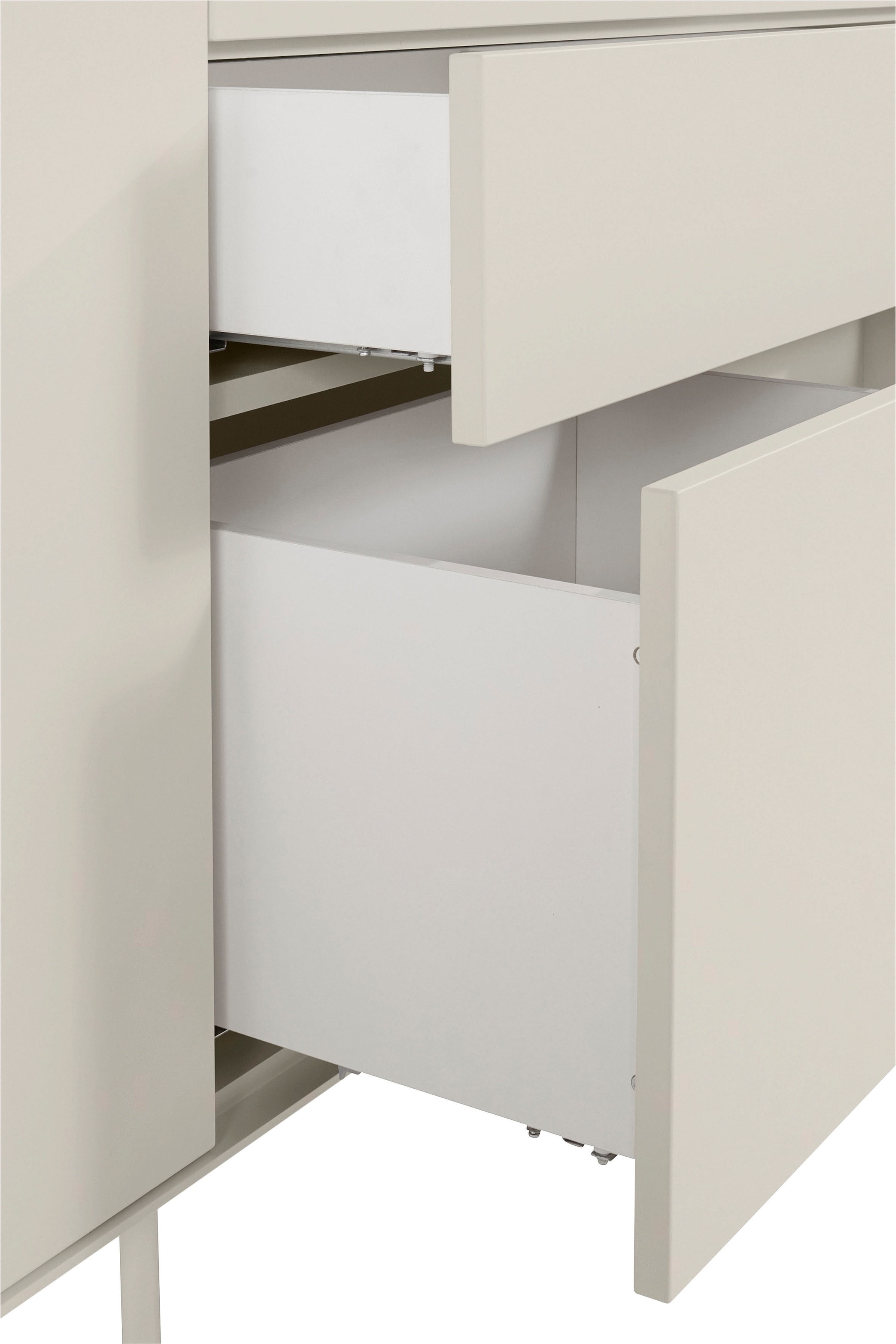 LeGer Home by Lena Gercke Sideboard »Essentials«, (2 St.), Breite: 279cm, MDF lackiert, Push-to-open-Funktion
