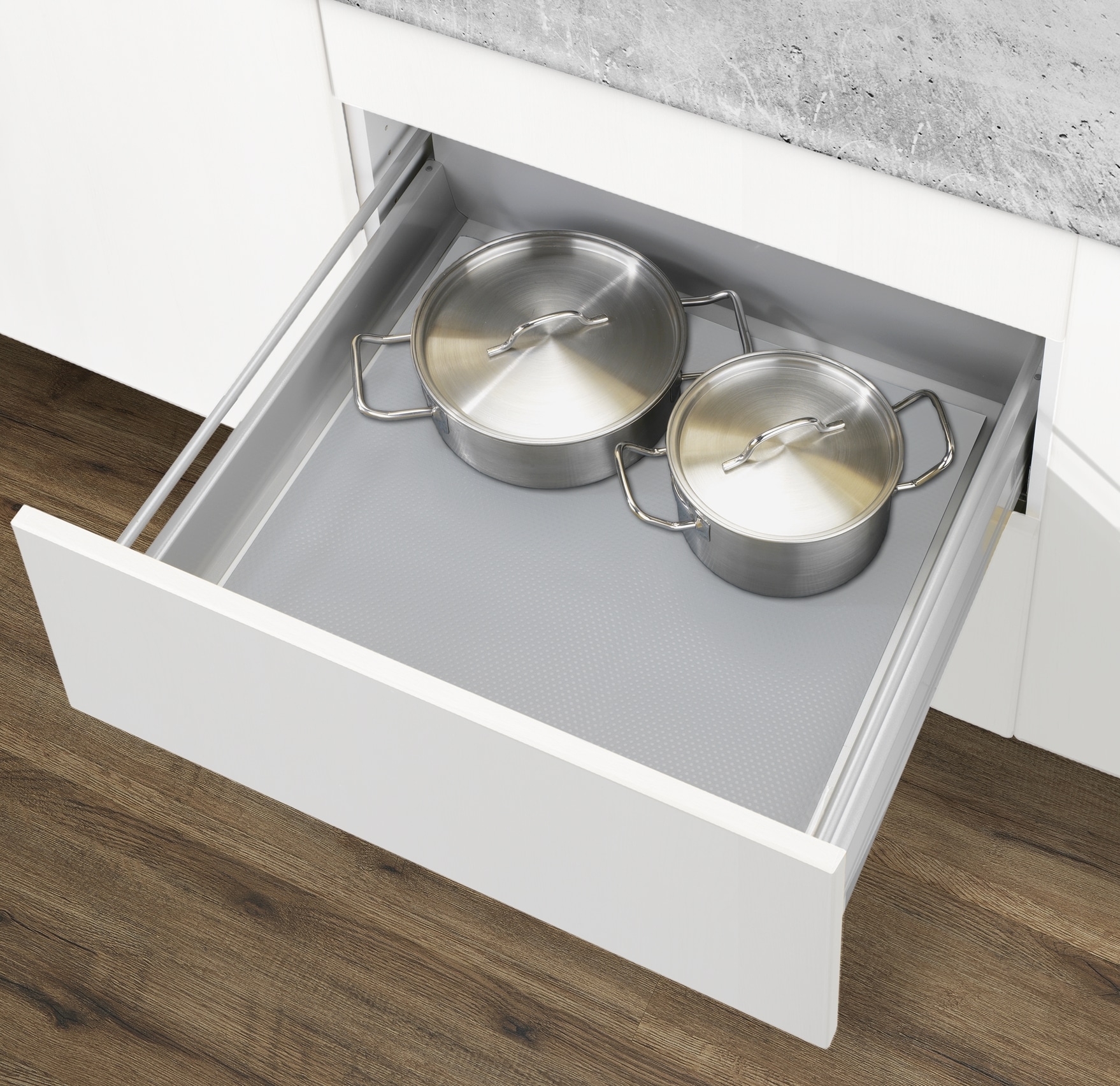 WENKO Schubladenmatte »Modell grau« Set, 3 Stk. tlg.