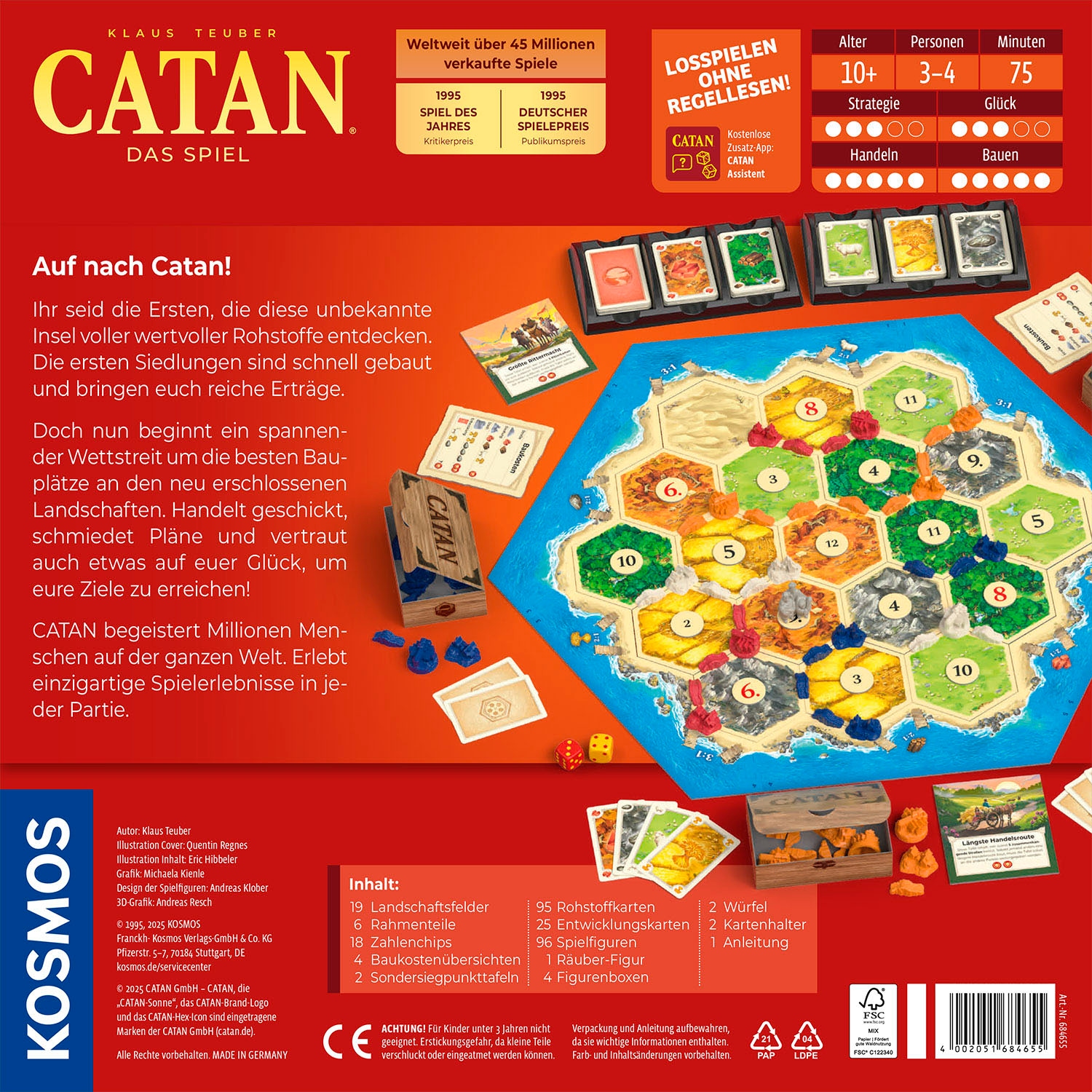 Kosmos Spiel »CATAN Das Spiel«, Made in Germany