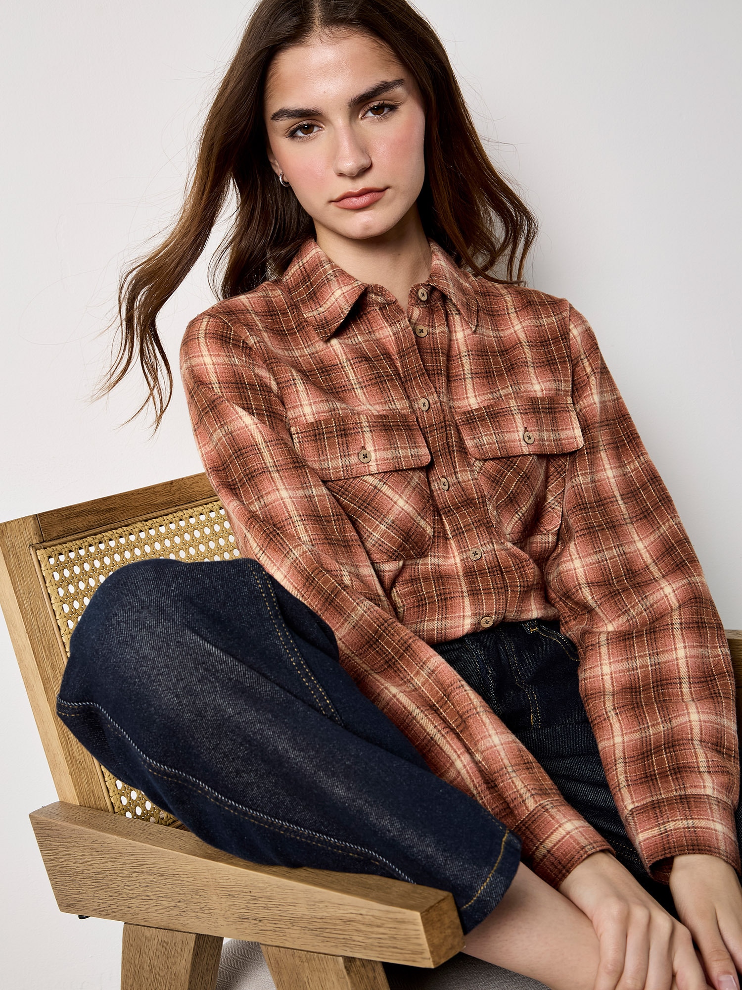 Apricot Klassische Bluse »Bluse« mit Karomuster