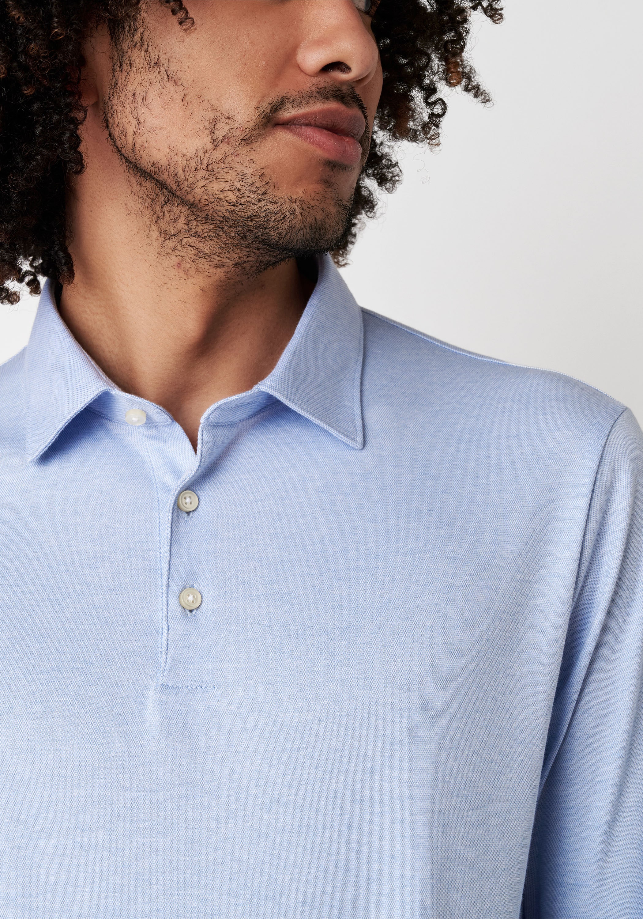 DESOTO Langarm-Poloshirt »Jerseypolo Essential Kent langarm«, Flexibler Stretch