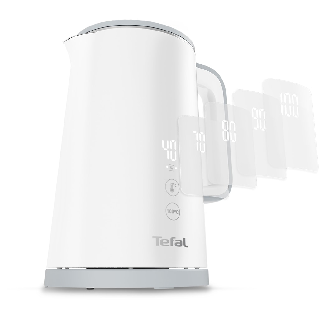 Tefal Wasserkocher »KO6931«, 1,5 l, 1800 W, 5 Temperaturstufen; Warmhaltefunktion; 360° drehbar; Live-Temperatur