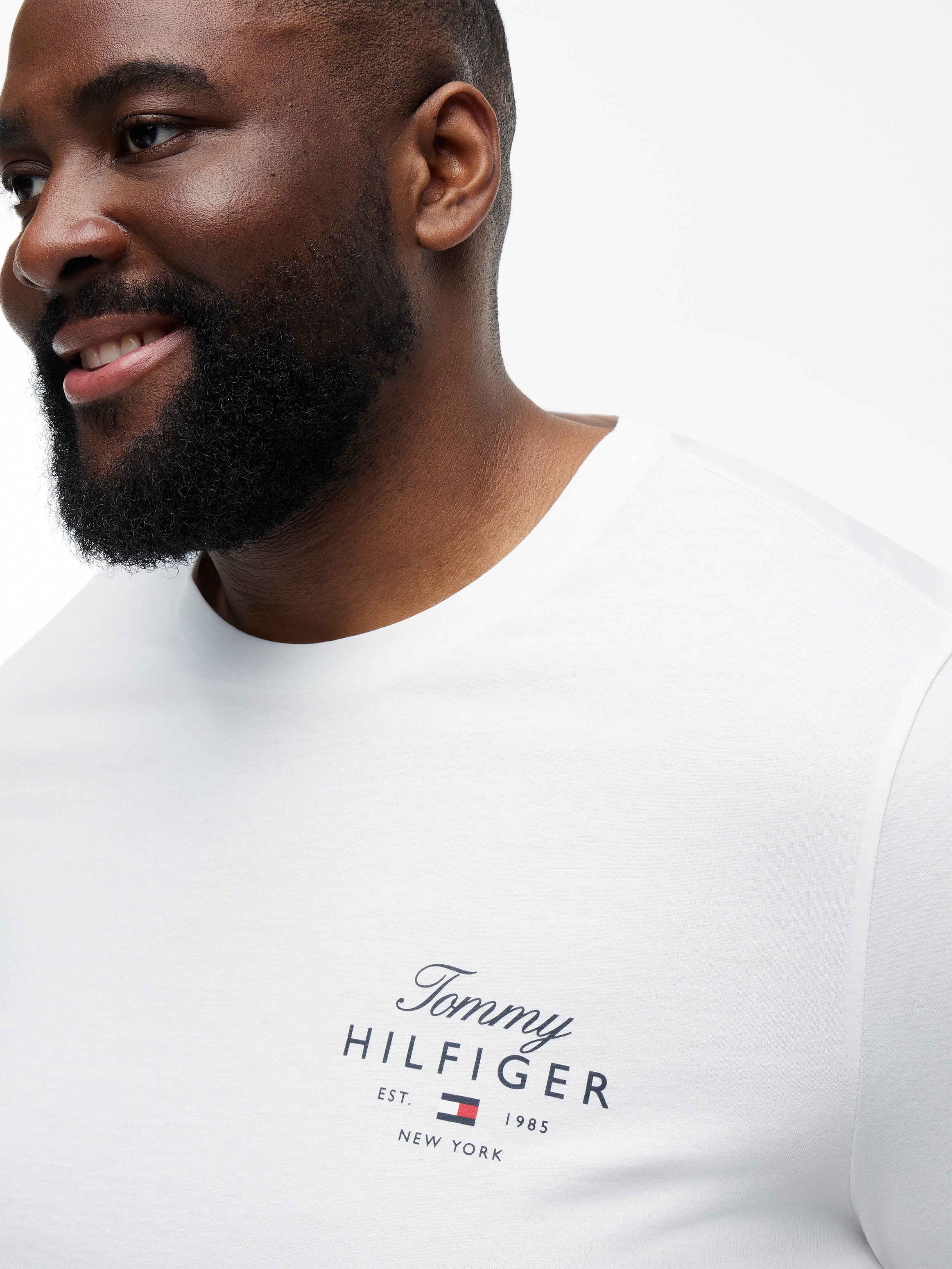 Tommy Hilfiger Big & Tall T-Shirt »BT-SCRIPT STACK« Große Größen, aus Jersey mit Logo