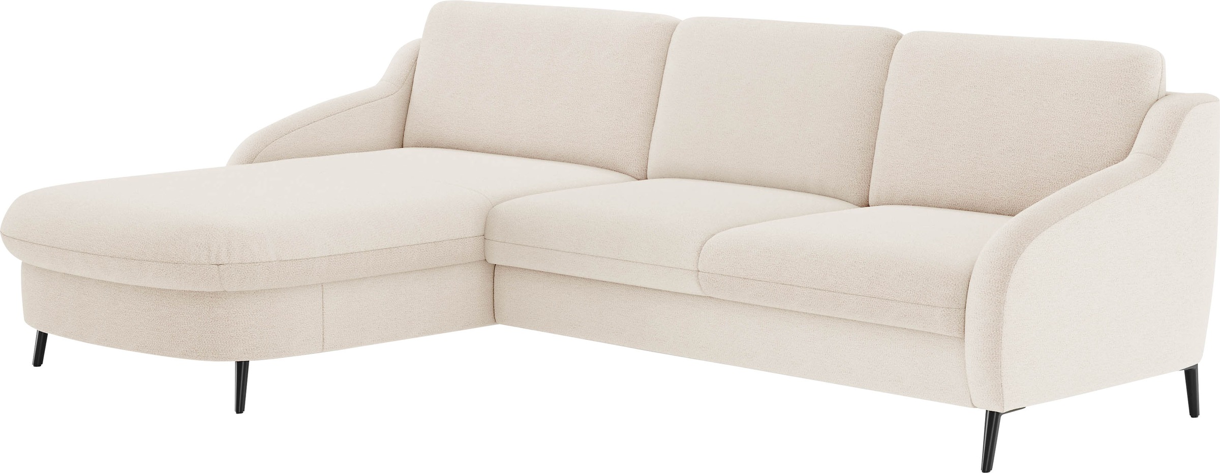 sit&more Ecksofa »Soul L-Form«, wahlweise mit Bettfunktion und Bettkasten oder Schubkasten