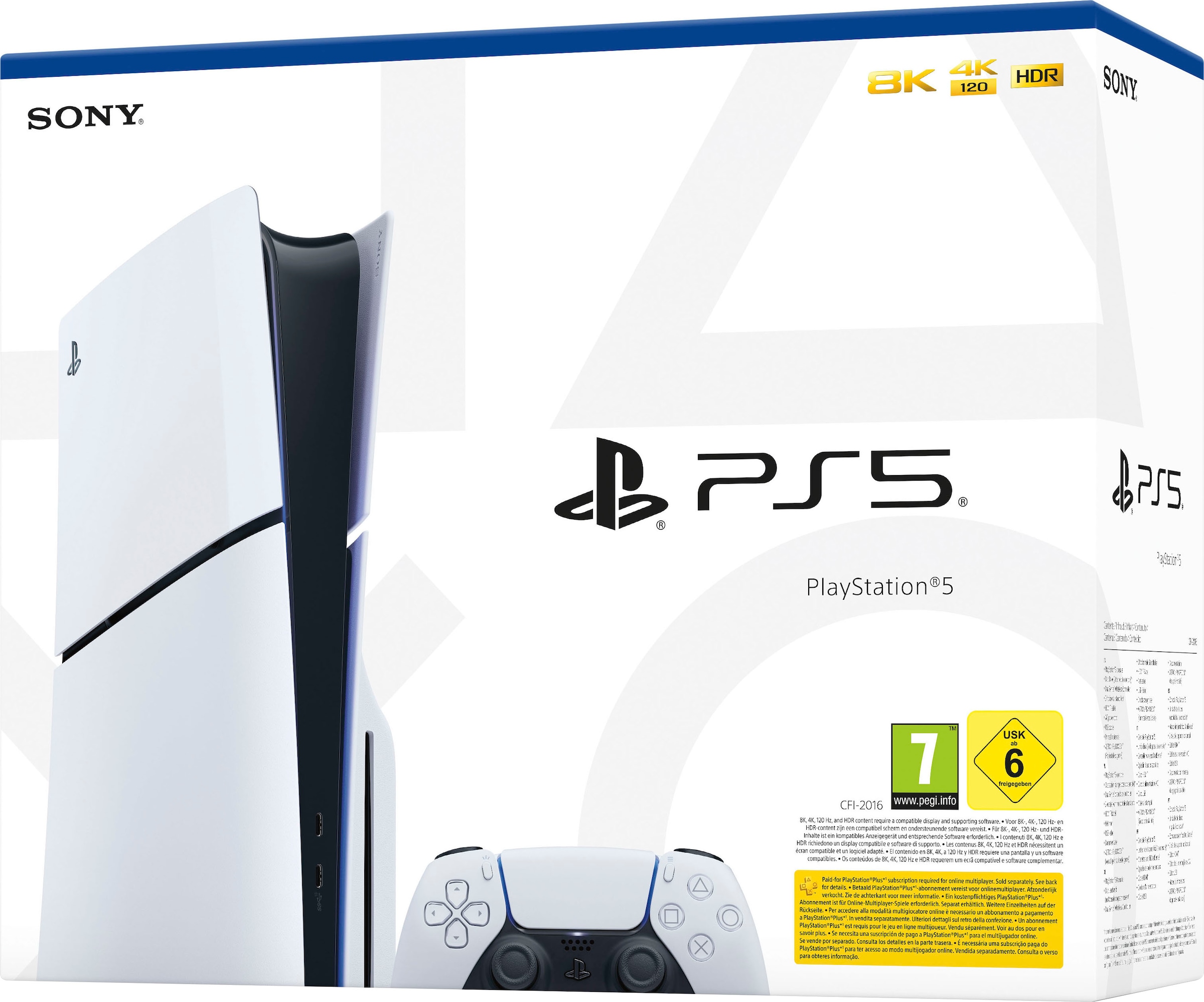 PlayStation 5 Spielekonsole »Disk Edition (Slim) inkl. zweitem DualSense Wireless-Controller«