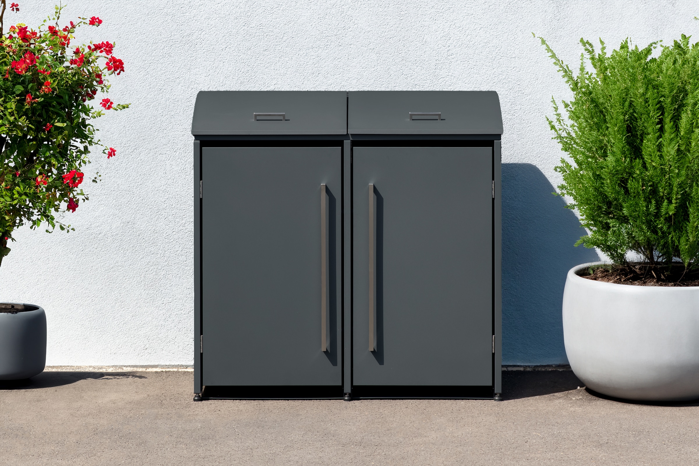 WESTMANN Mülltonnenbox »Moderna 2« Platz für 2 Mülltonnen je 240 L, BxHxT: 139x83x135 cm