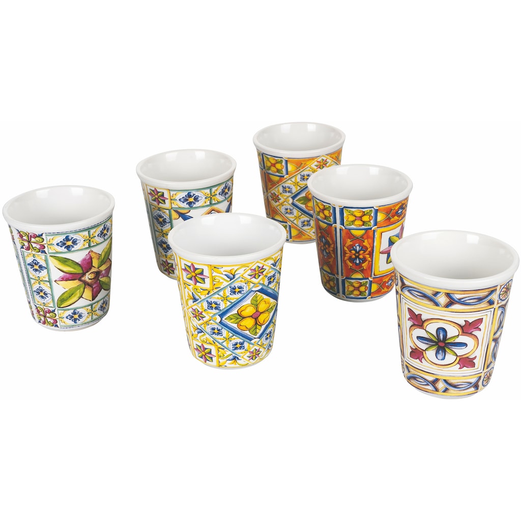 Villa d'Este Becher »Costiera«, (Set, 6 tlg.)