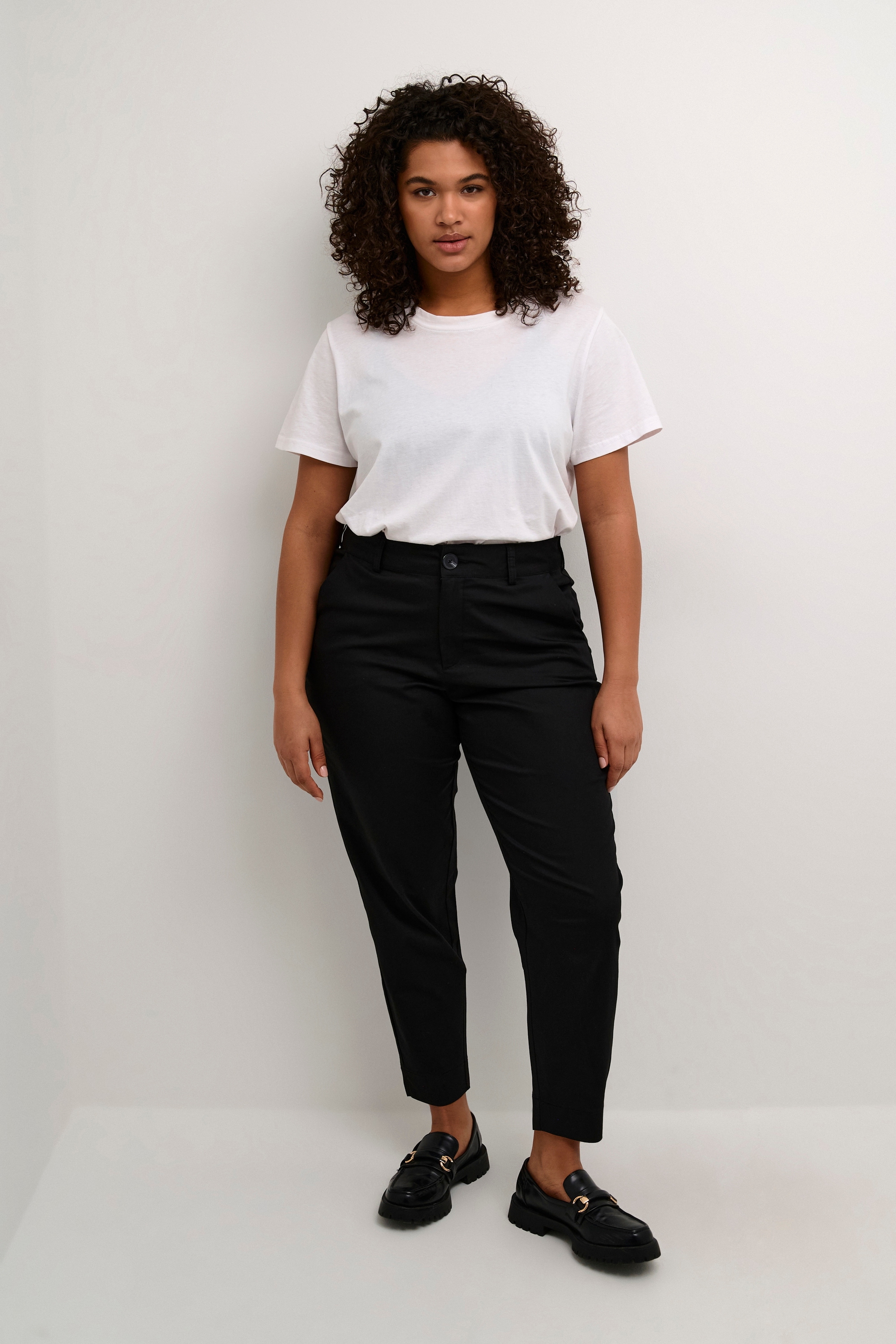 KAFFE Curve Stoffhose »Damen Casual Hose KCleana«
