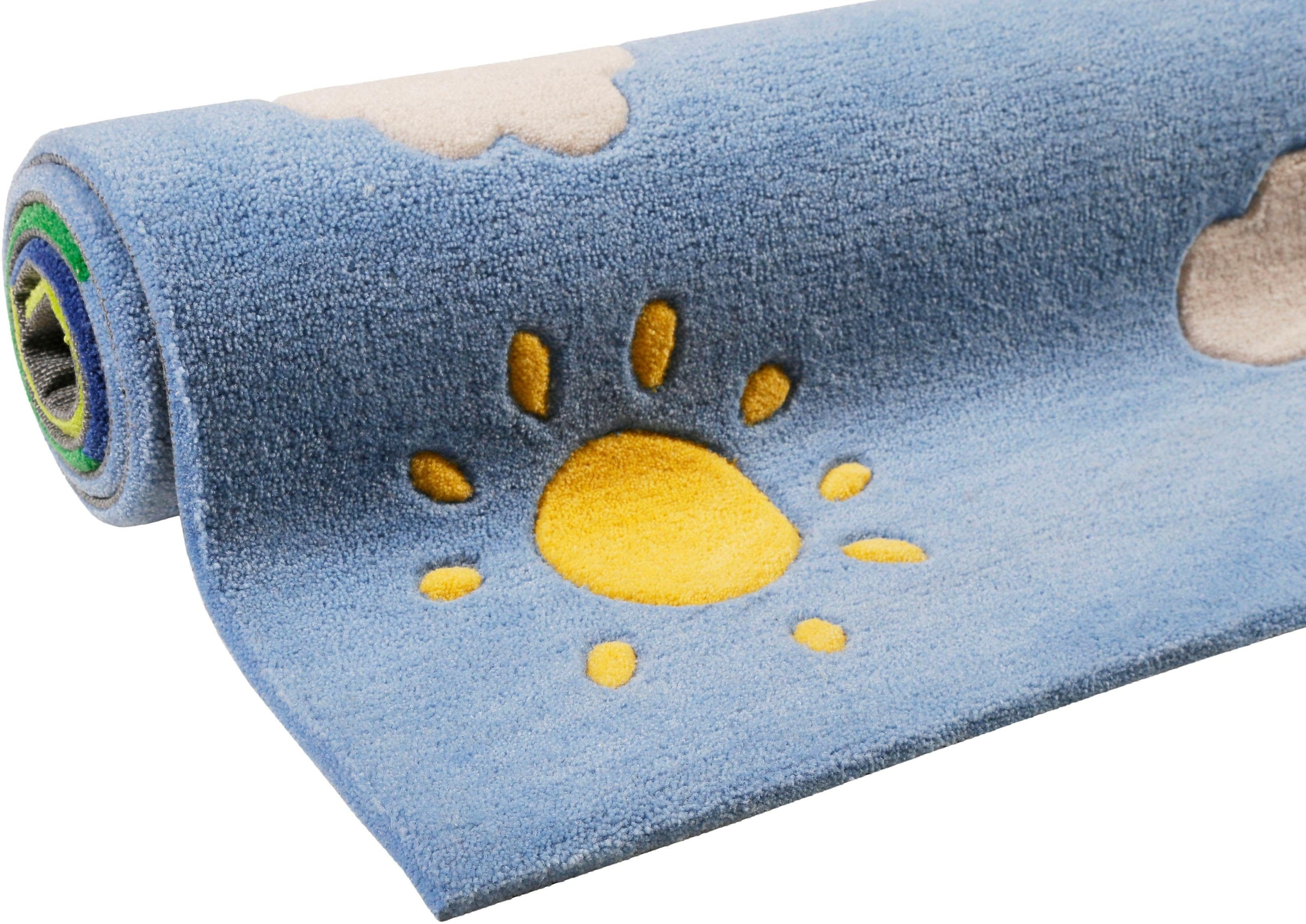 SMART KIDS Kinderteppich »Villa Villakulla« rechteckig 9 mm Höhe Spielteppich Stadt, Konturenschnitt