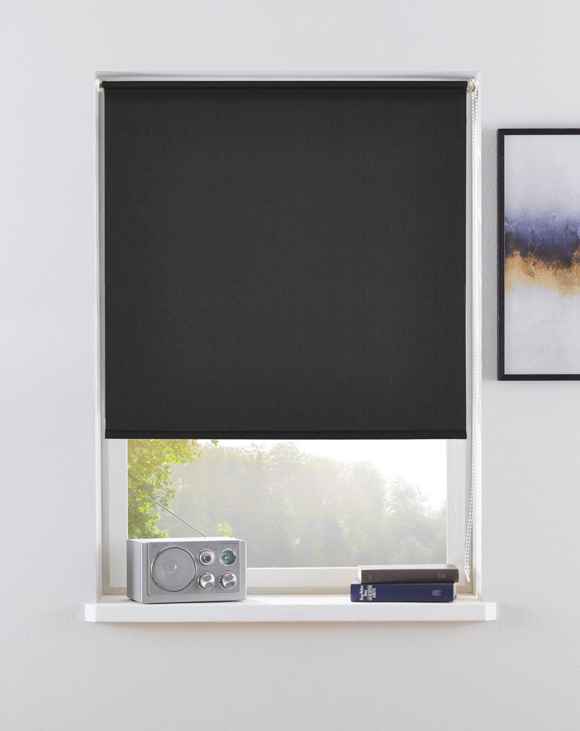 OTTO home Rollo "THEMSE" abdunkelnd Sichtschutz  Verdunkelung  energiesparend ohne Bohren freihängend Bestseller, Rollo Fenster, Seitenzugrollo, Verdunkelung