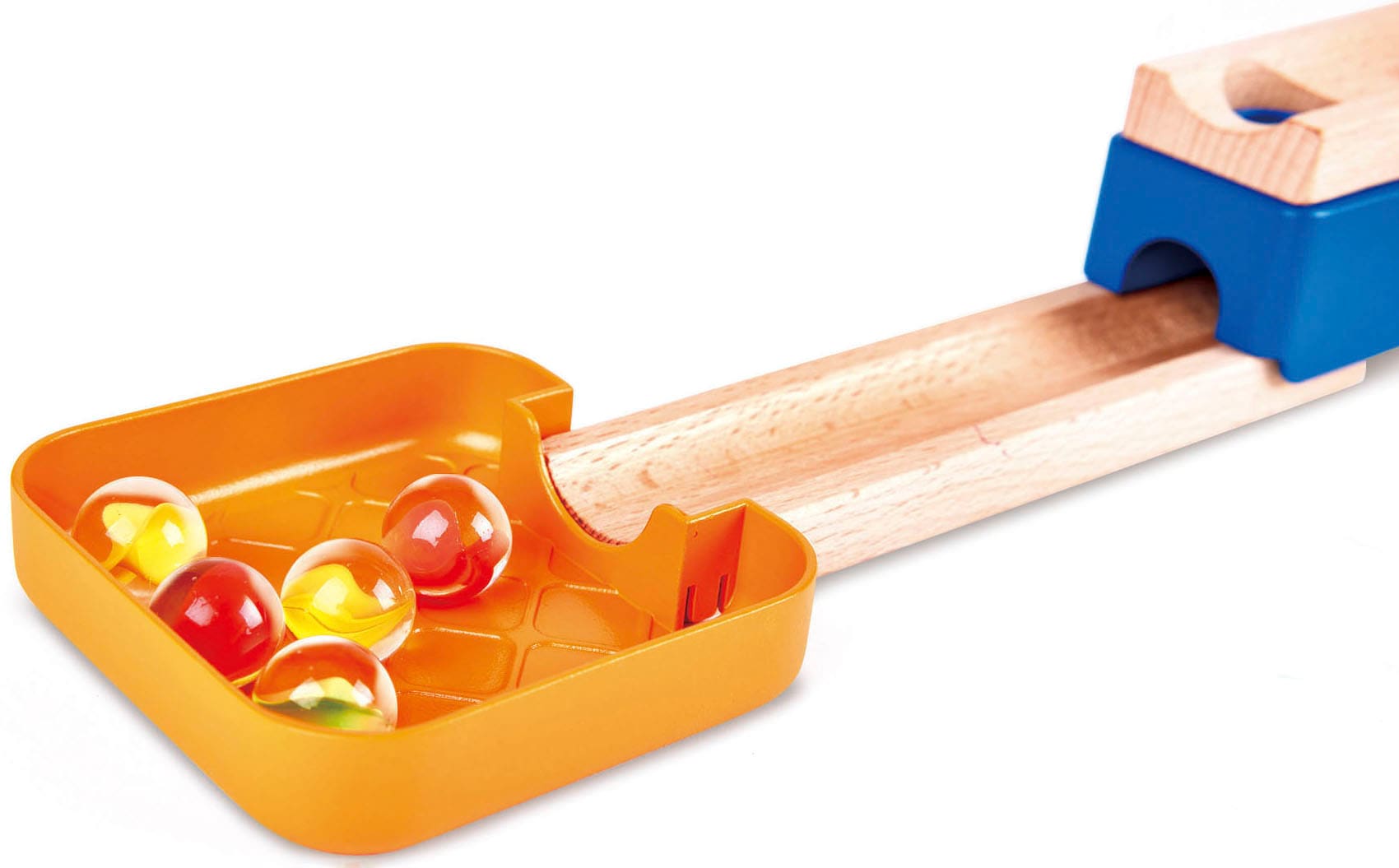 Hape Kugelbahn »Zweispurige Murmelbahn mit Domino«