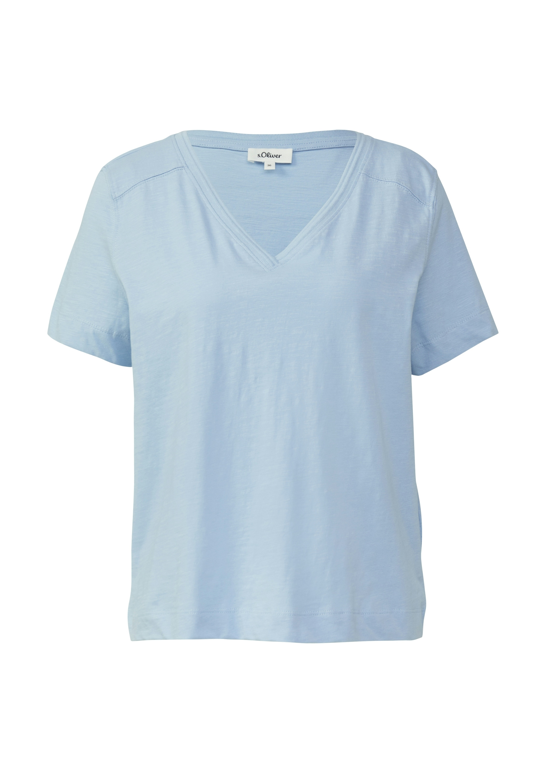 s.Oliver T-Shirt aus Flammgarn