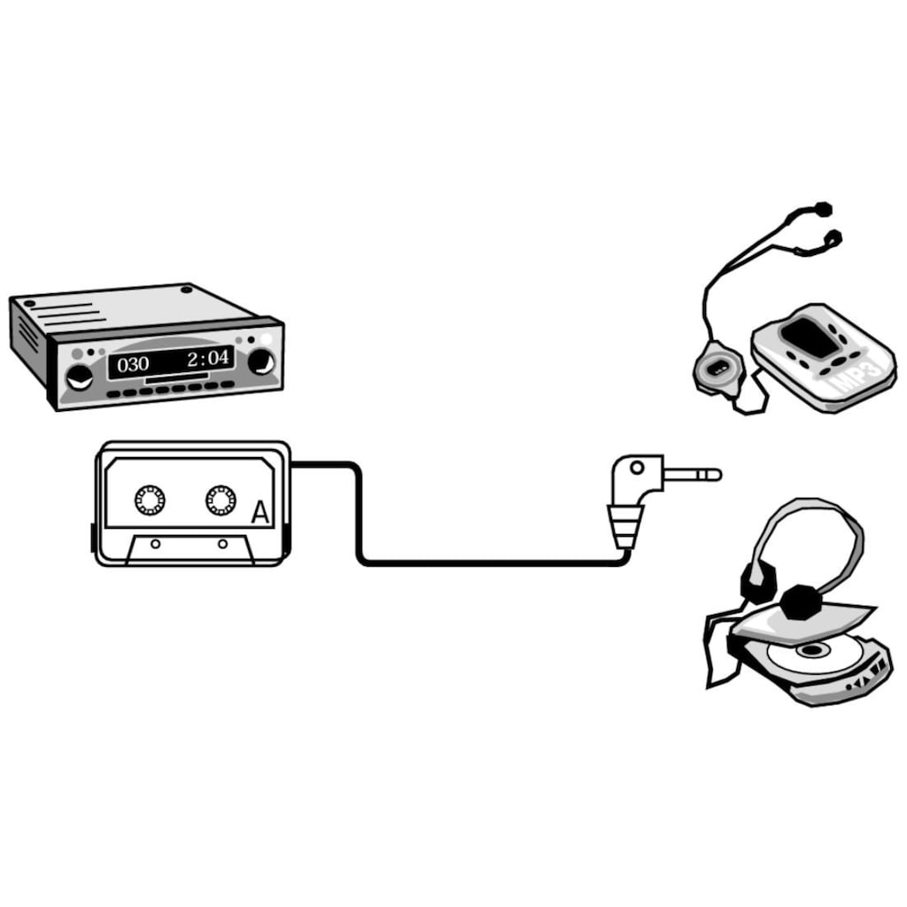 Hama Audio-Adapter »MP3-/CD-Kassetten-Adapter Kfz, Schwarz«