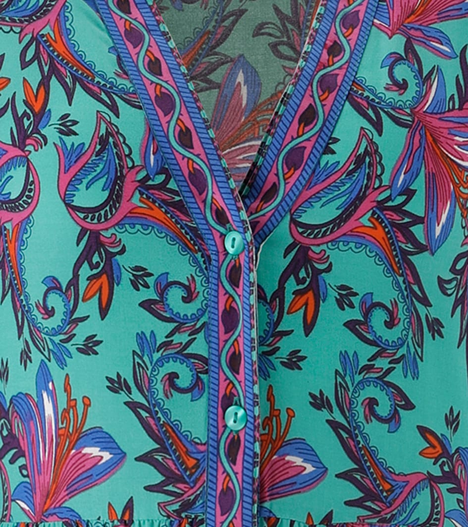 Aniston SELECTED Maxikleid in fantasievoller Ranken- und Blütendruck - NEUE KOLLEKTION