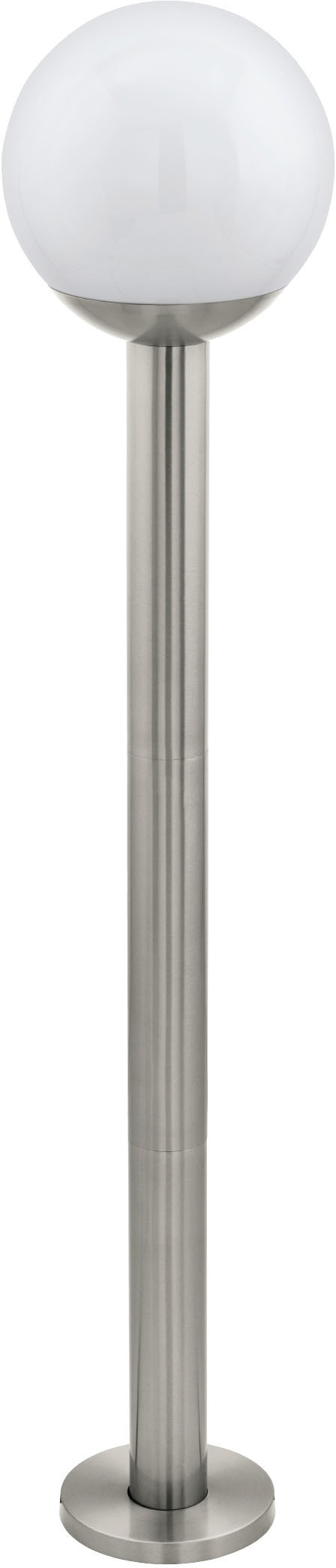 EGLO Stehlampe »NISIA-Z«, mit inkl. - E27 kaufen silber Jahren 3 aus 1X9W | online in Stehleuchte Edelstahl - XXL Garantie