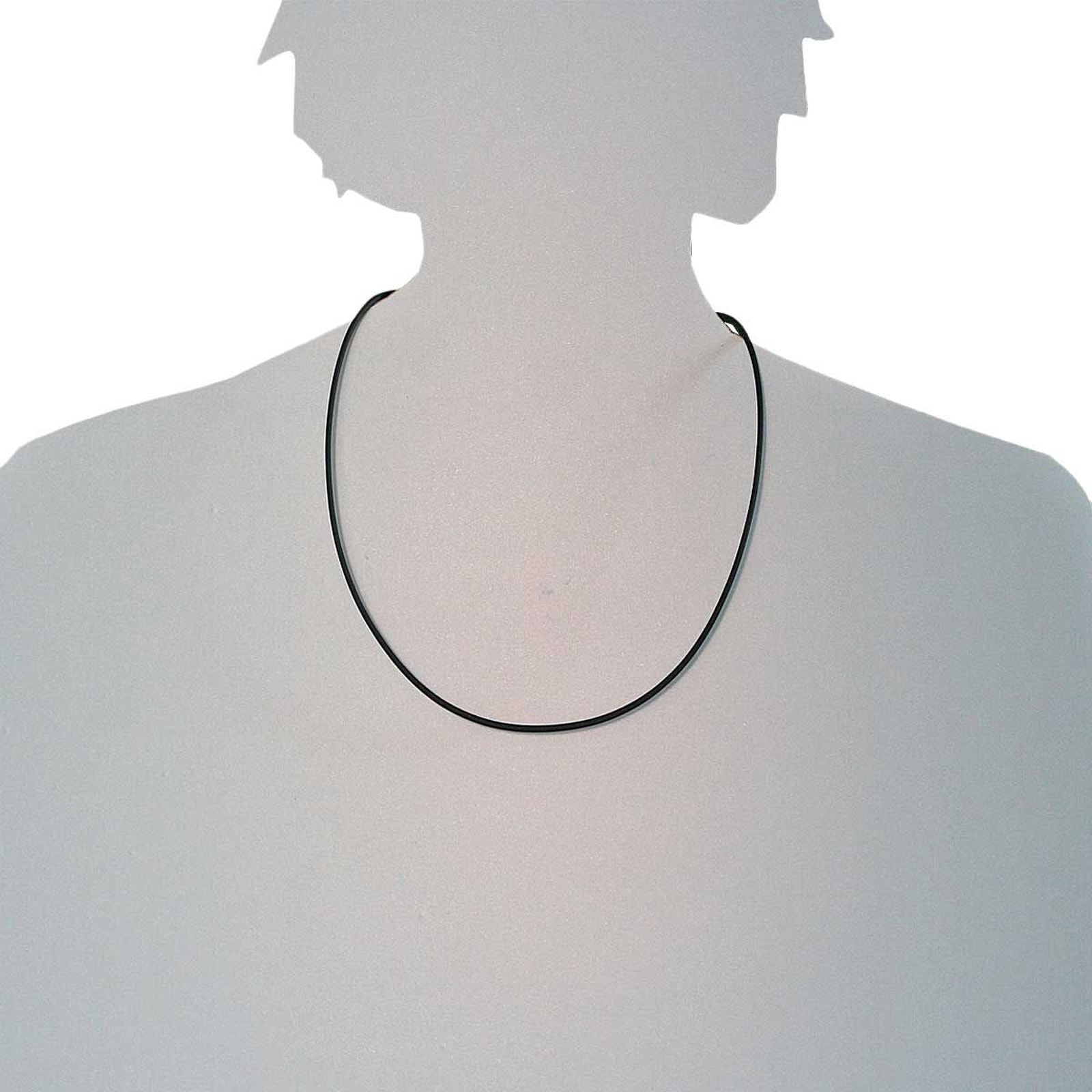OSTSEE-SCHMUCK Halsreif »- Kautschuk 2,0 mm - Kautschuk - ,«