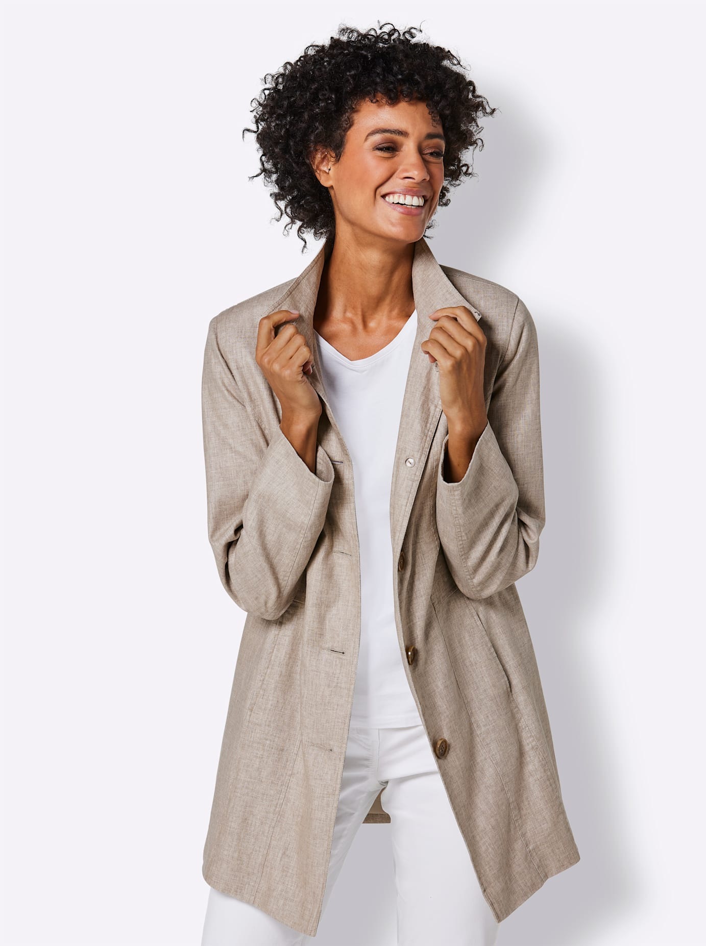 CREATION L PREMIUM Langjacke, ohne Kapuze