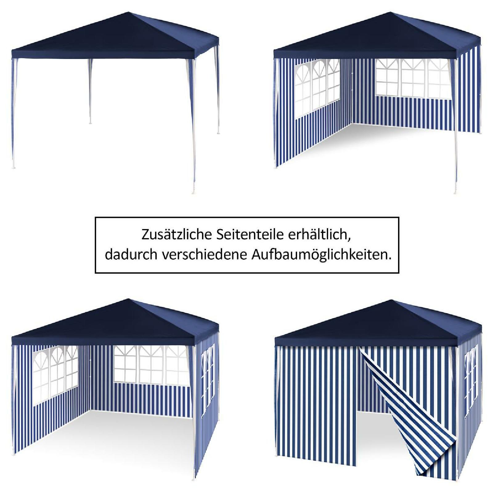 VCM Pavillon »Pavillion PE blau, 3 x 3 m inkl. 4 Seitenteilen«