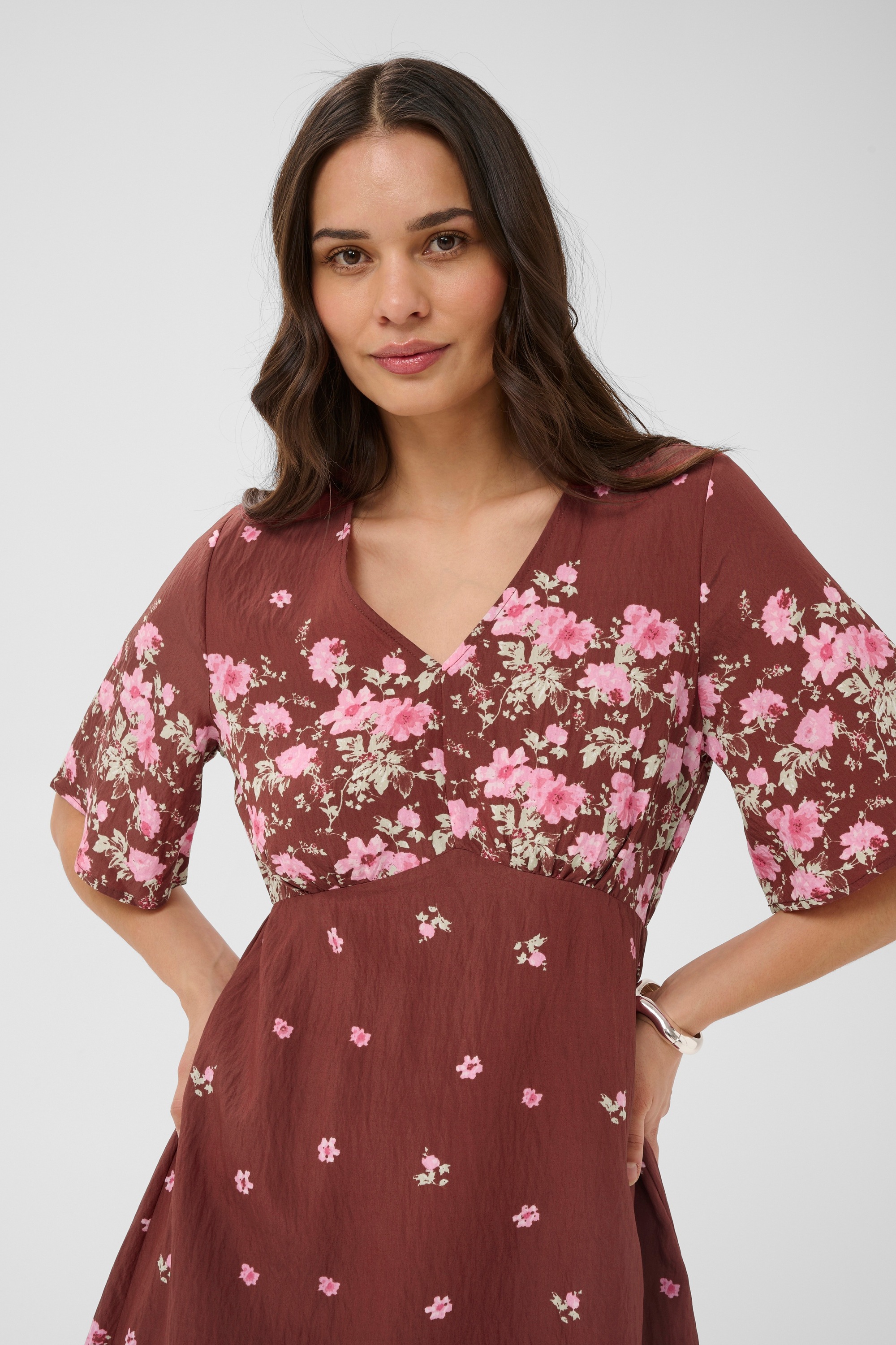 KAFFE Midikleid »Damen Kleid KArosine«