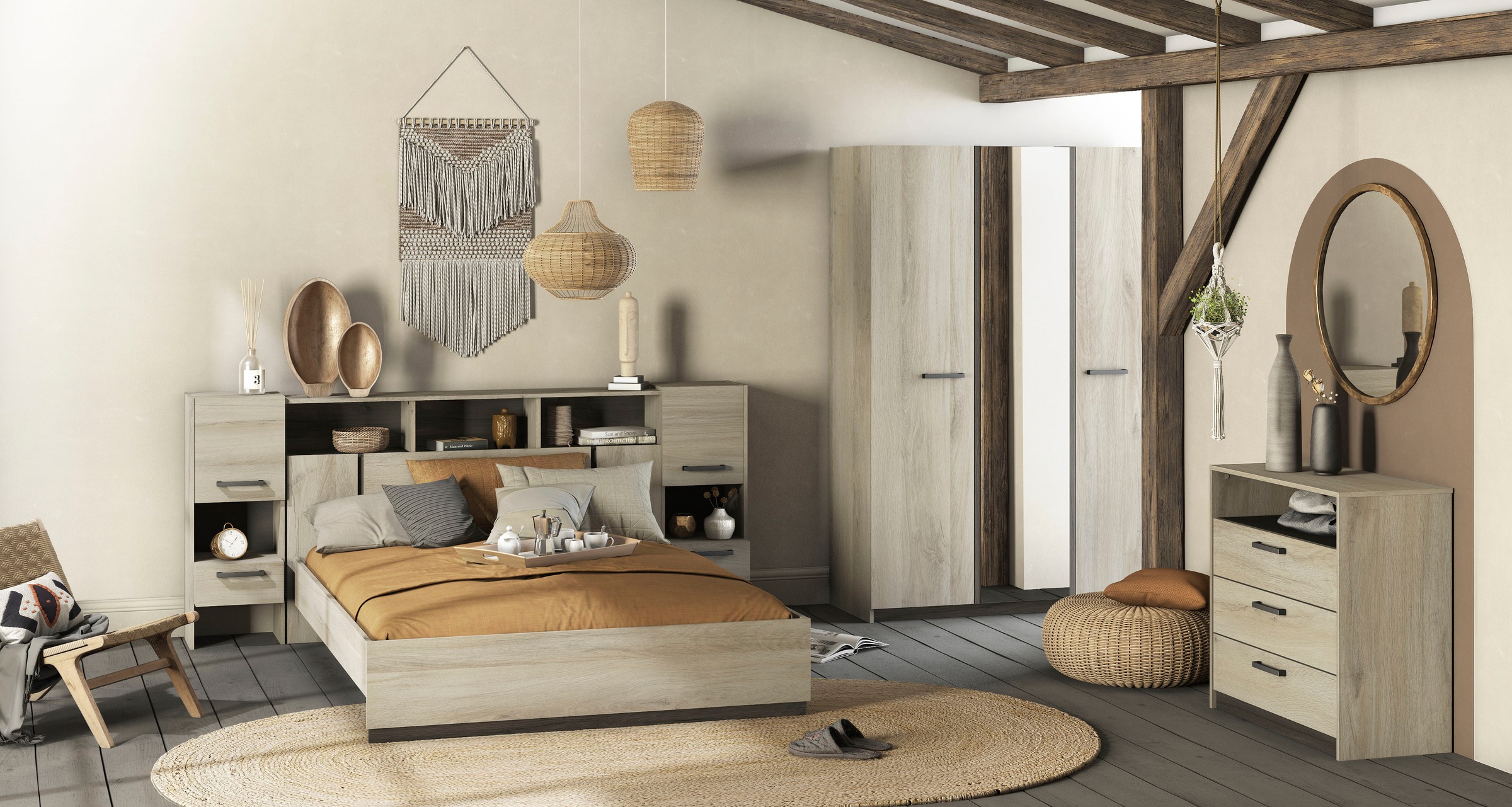 Demeyere GROUP Kinderkleiderschrank »Watson« SCHRANK 3 TUERIG/1 SPIEGEL