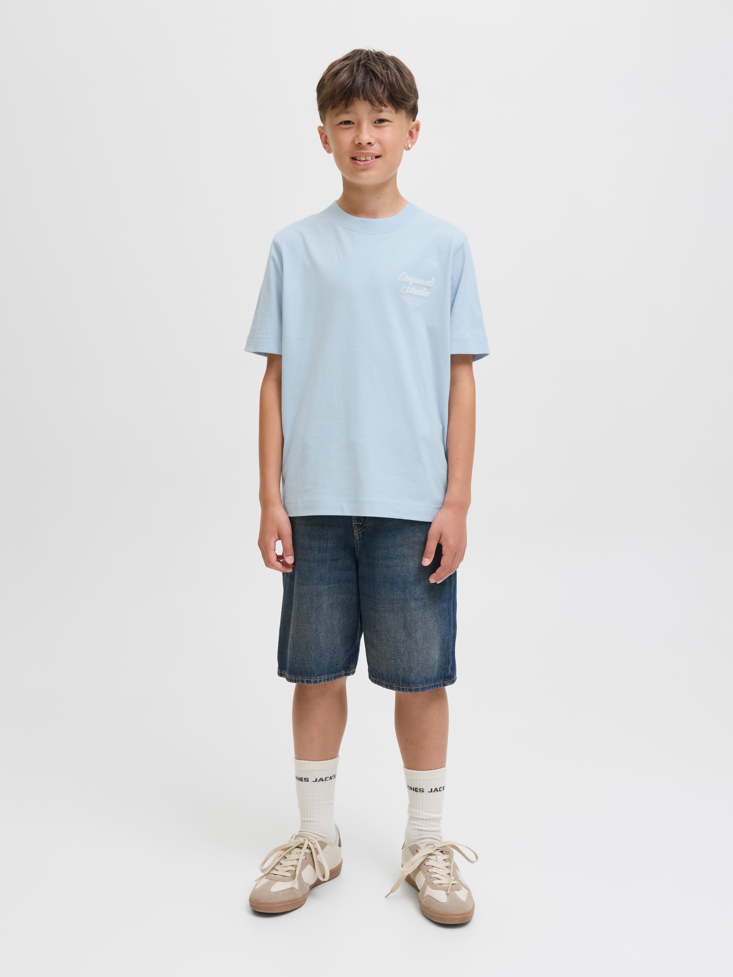 Jack & Jones Junior T-Shirt »JORNORREBRO TYPO TEE SS CREW NECK SN JNR«