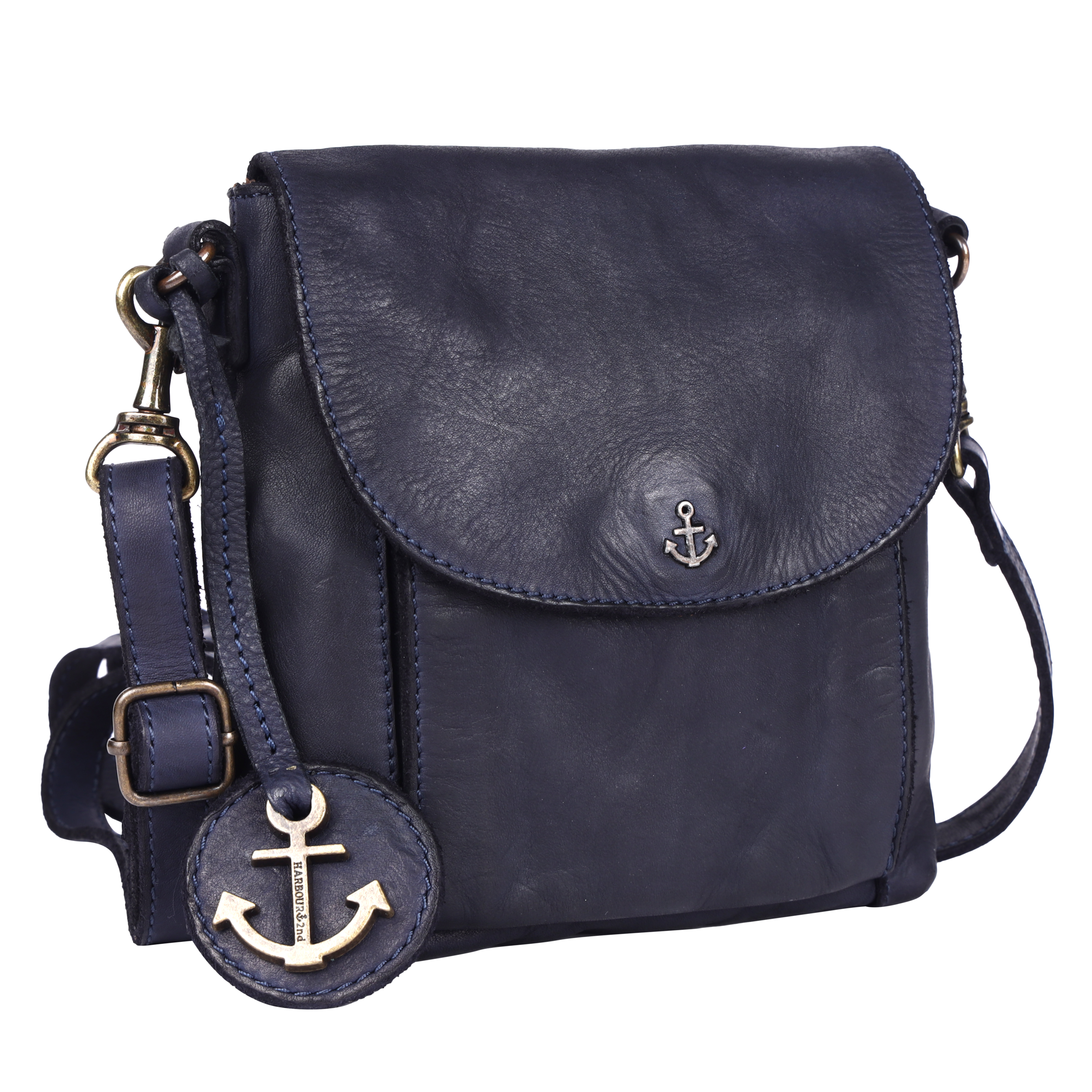 HARBOUR 2nd »Iben« Damen Handtasche, Schultertasche mit Anker-Anhäner