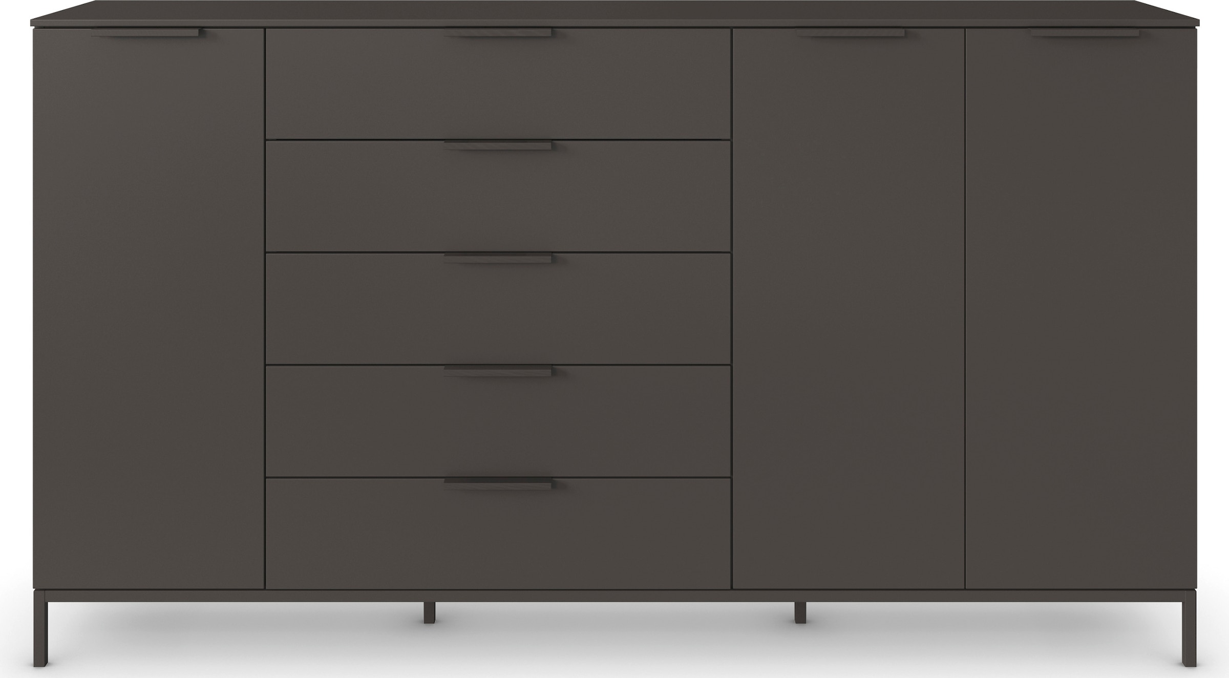 rauch Kombikommode »Kommode Türkommode Sideboard Kombikommode FLIPP« Breite 200 cm mit 4 Einlegeböden,  3-türig mit  5 Schubladen und Soft-Close-Funktion