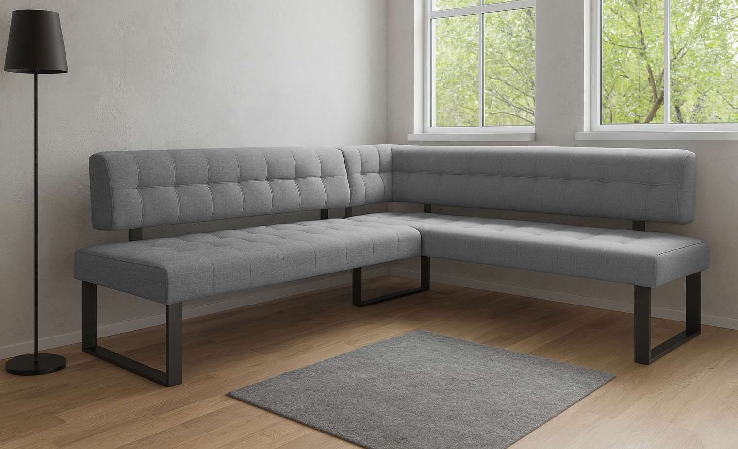 Home affaire Eckbank »Mia Küchenbank, Polsterbank, Esszimmerbank, 207x167 cm« Moderne Bank und  Farben, Sitzplatzanzahl: 5, Frei in Raum stellbar